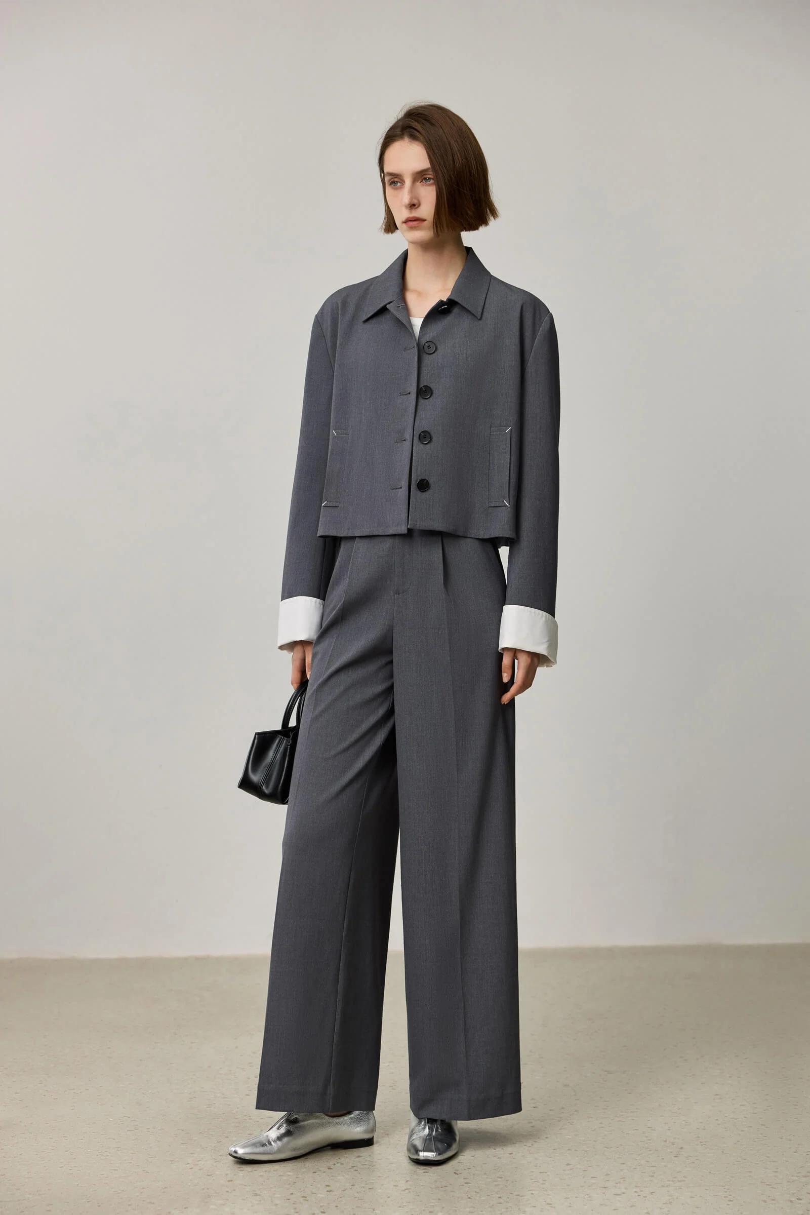LILY Grey Short Jacket - Image 3