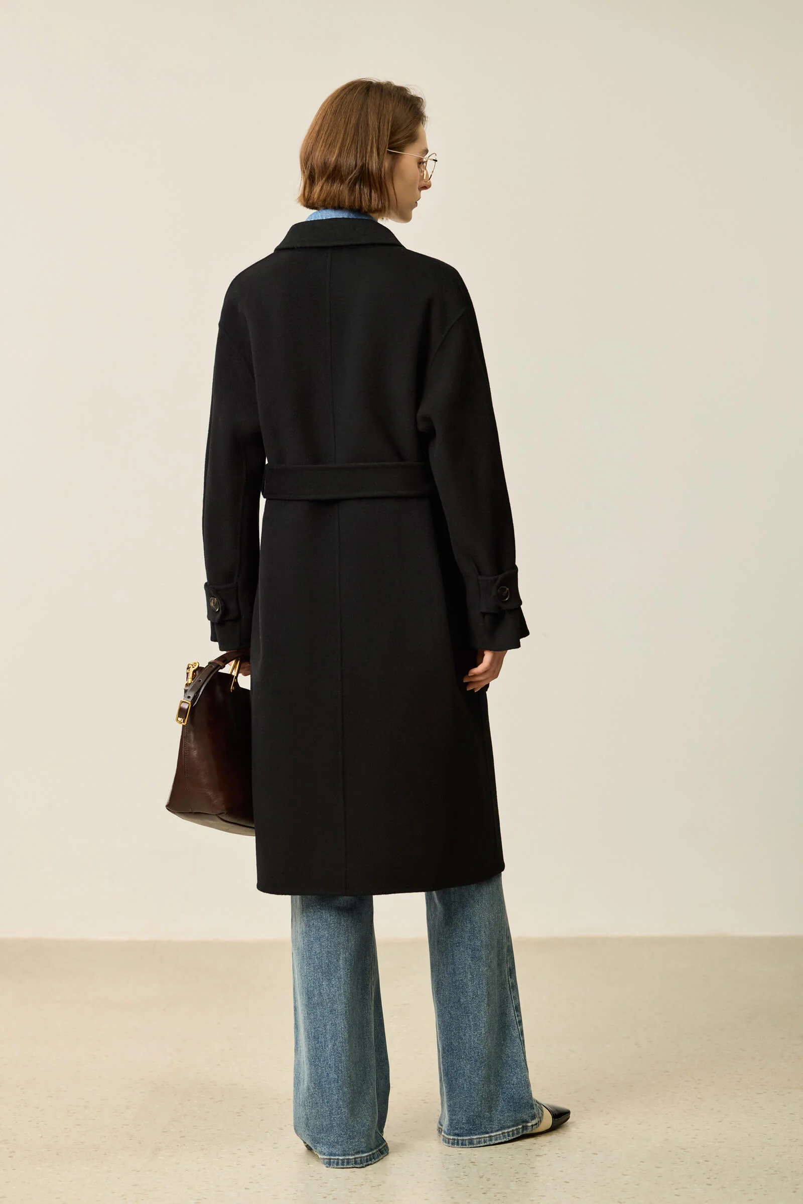 LILY Hepburn-Style Premium Double-Faced Wool Coat - Image 12