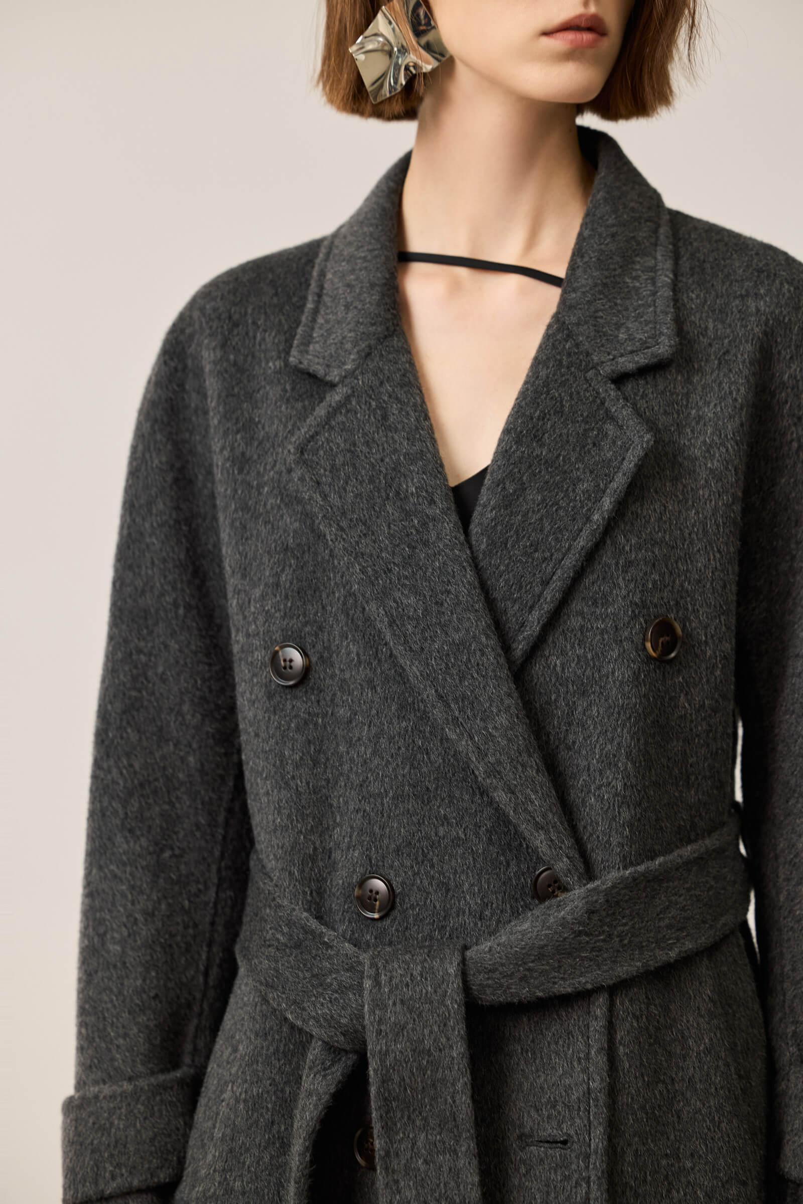 LILY Hepburn-Style Premium Double-Faced Wool Coat - Image 7