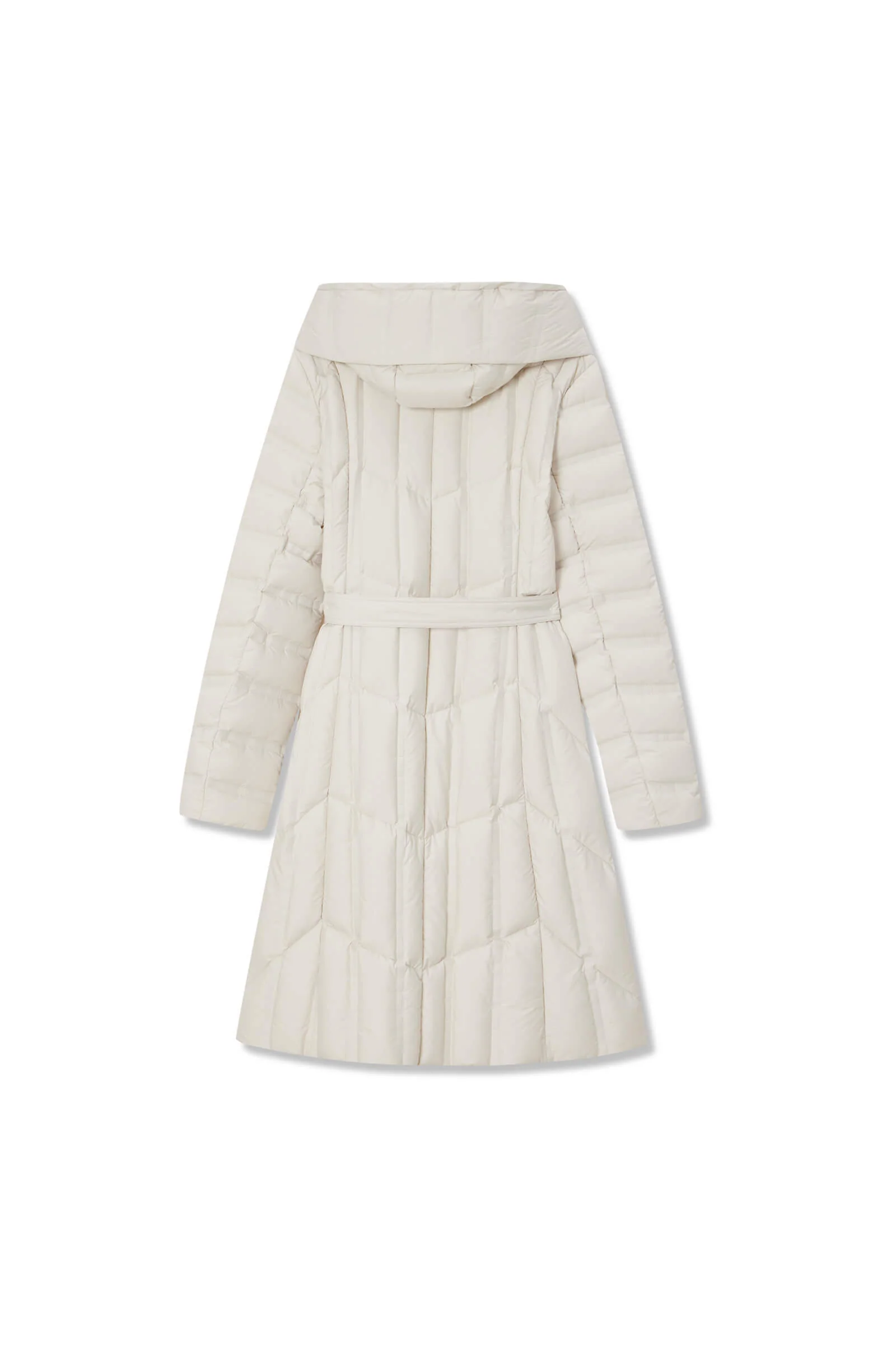 LILY Hooded Goose Down Long Down Coat - Image 10