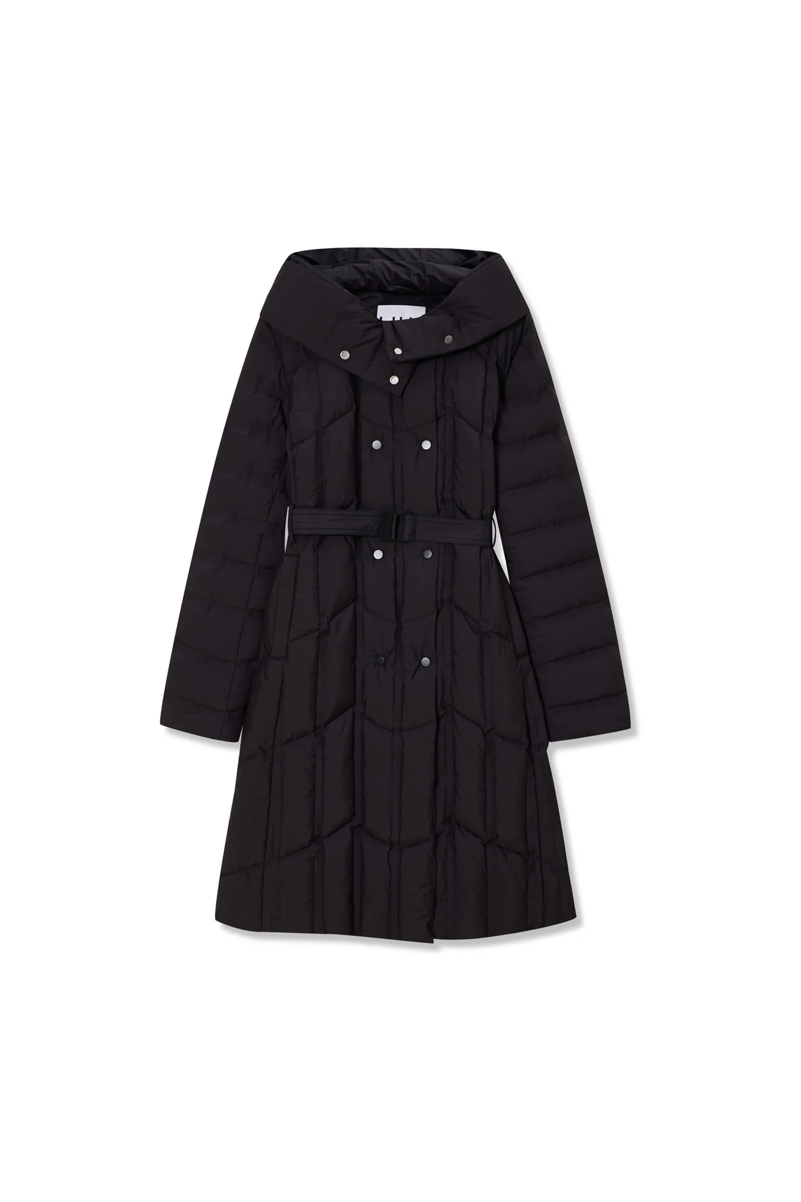 LILY Hooded Goose Down Long Down Coat - Image 18
