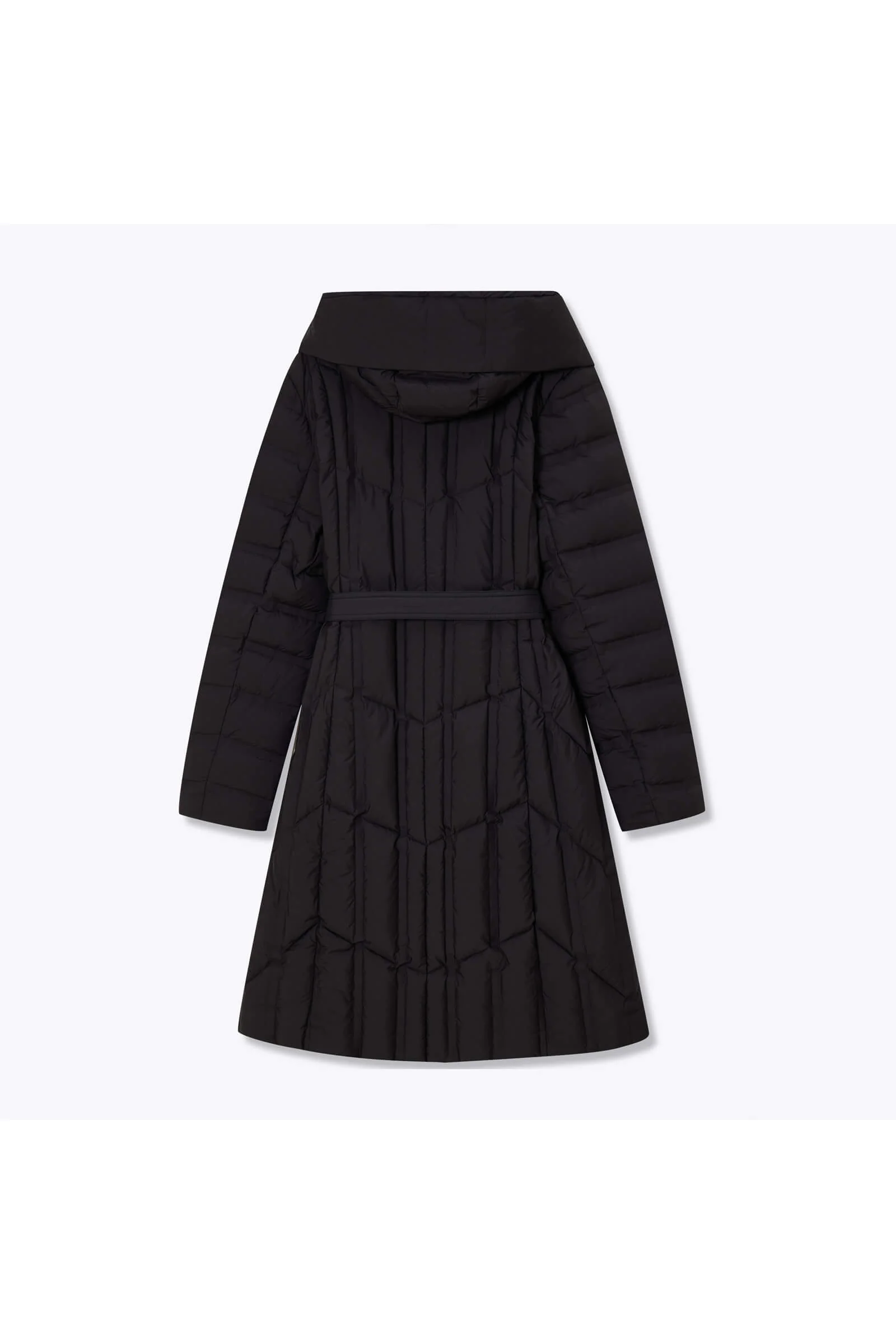 LILY Hooded Goose Down Long Down Coat - Image 19
