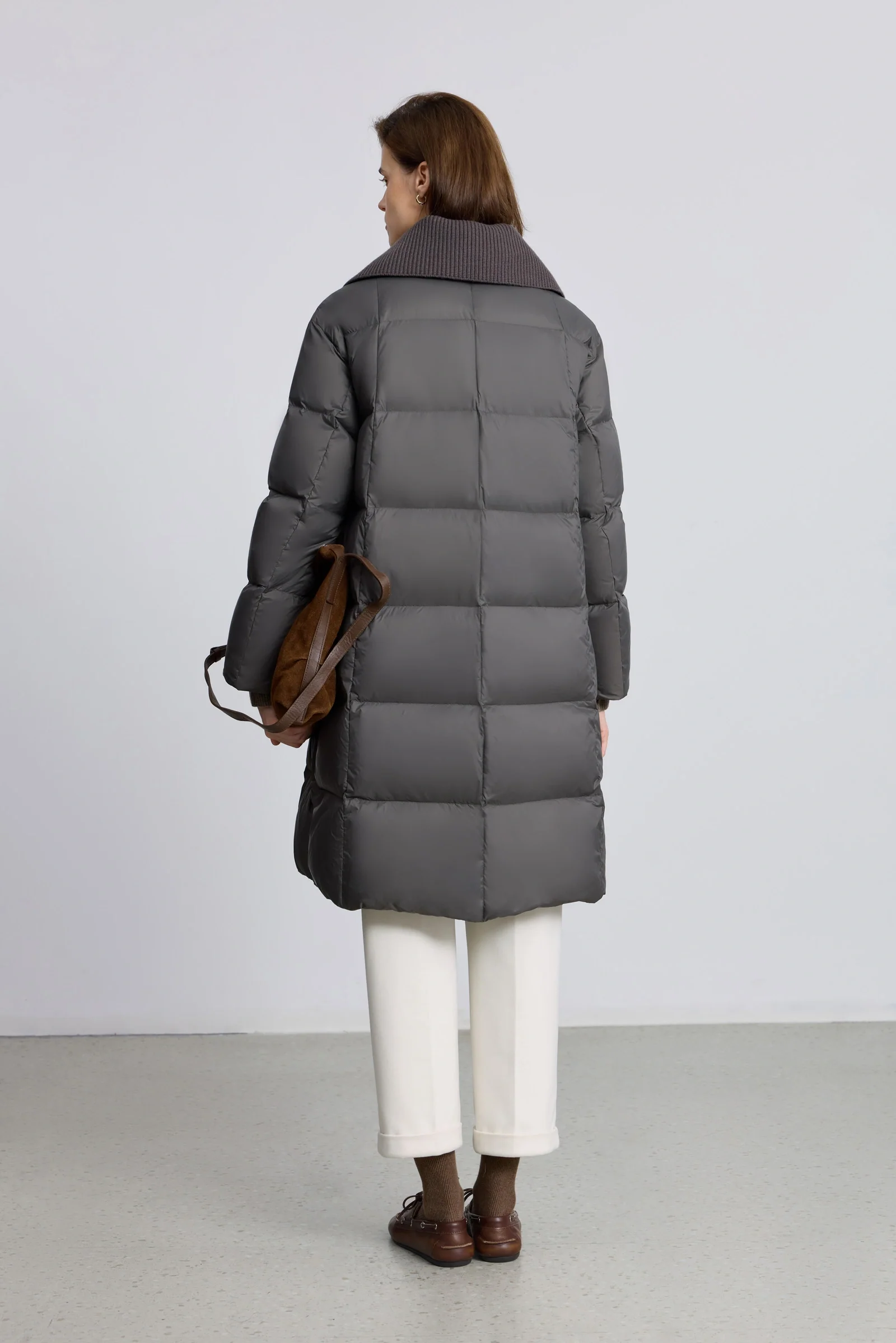 LILY Knit-Collar Down Puffer - Image 3