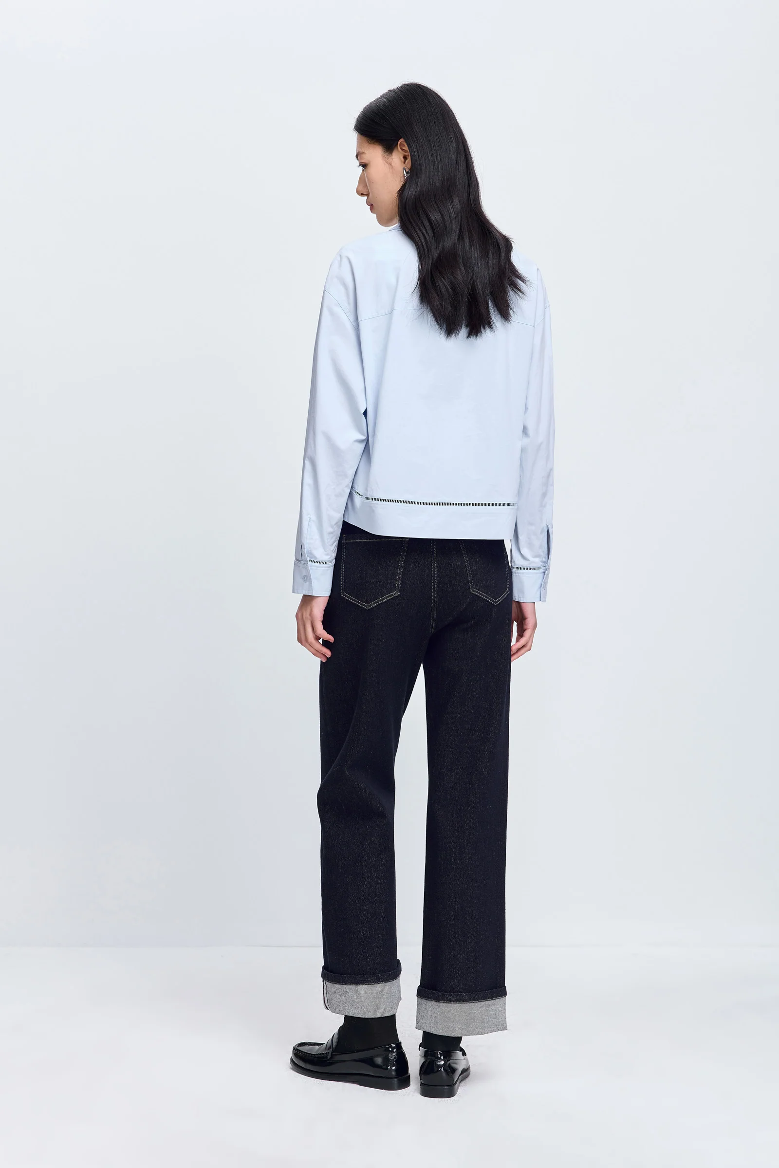 LILY Knit Collared Shirt Jacket - Image 3