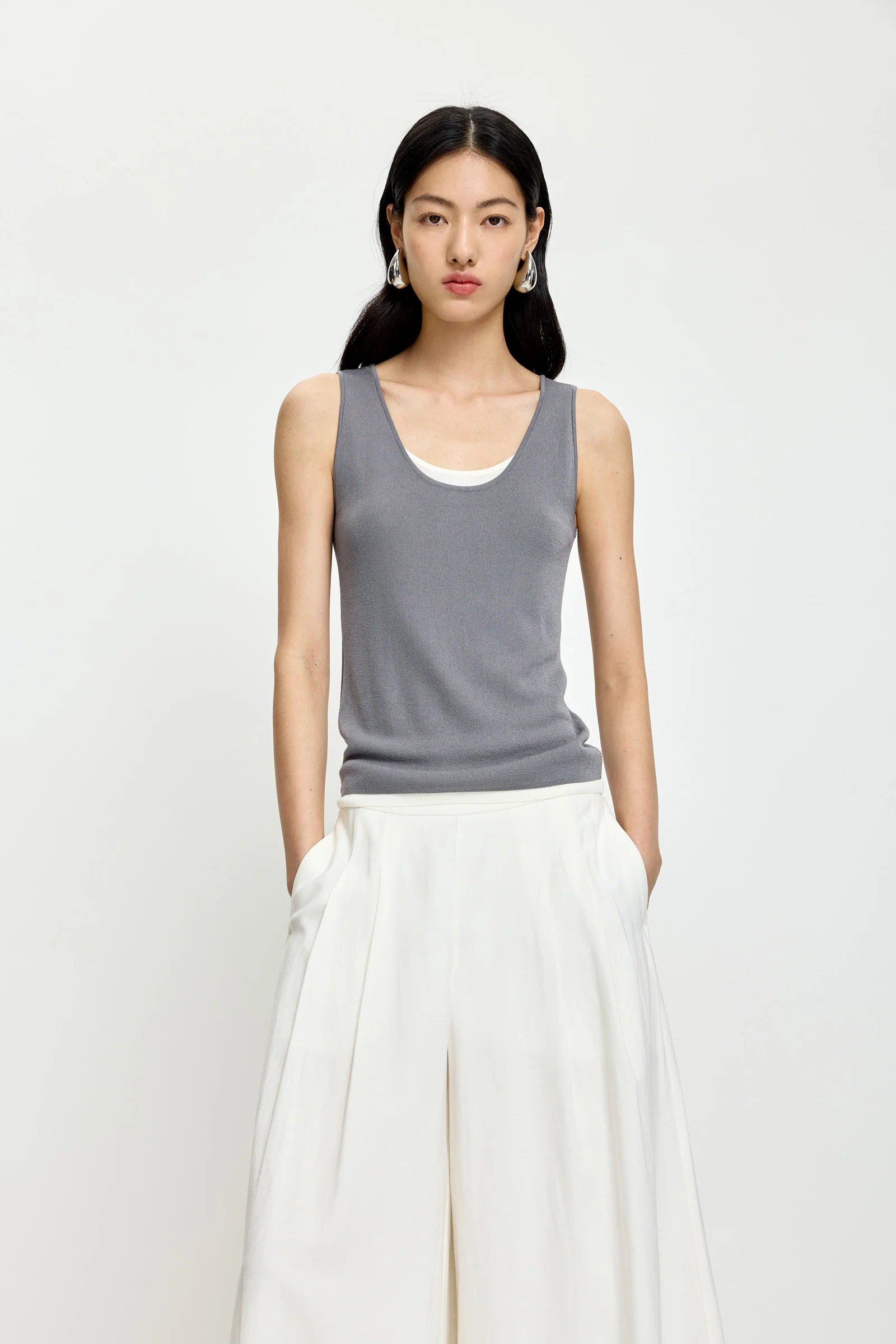 LILY Layered Look Knit Vest - Image 6