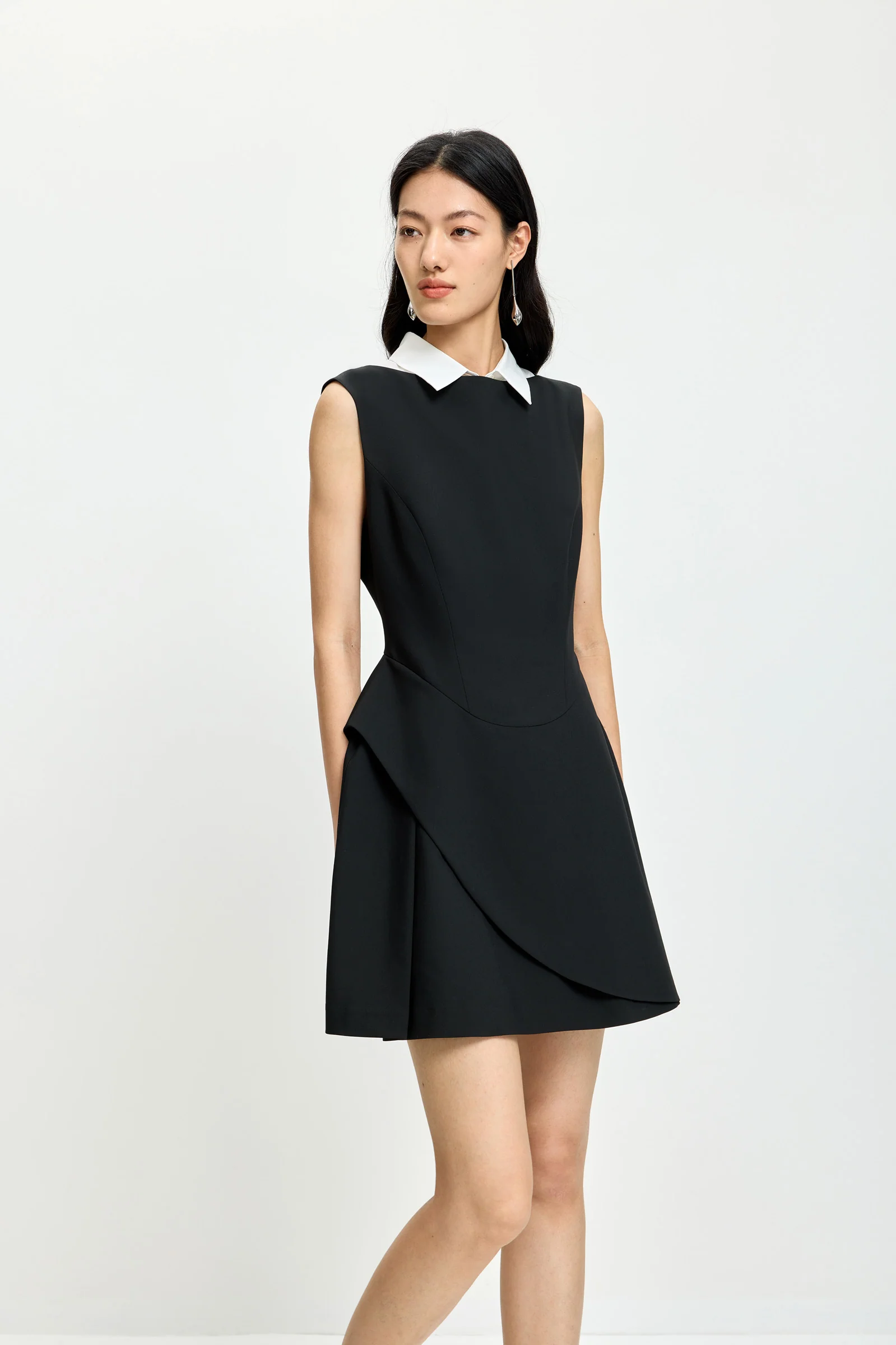 LILY Layered Look Sleeveless Dress - Image 5