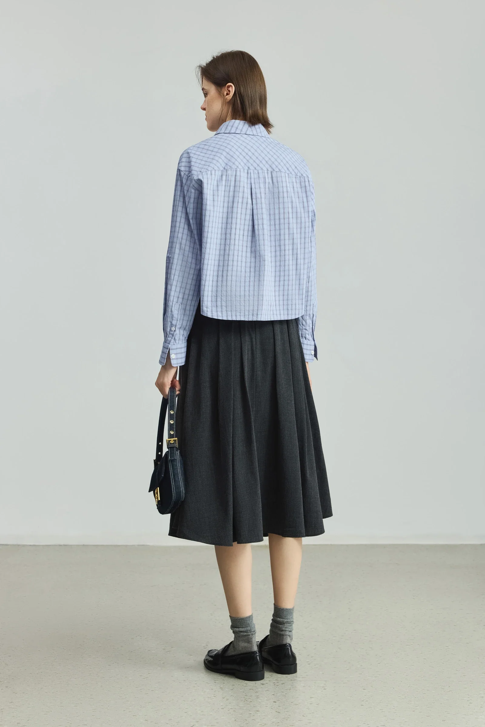 LILY Layered Stripe Shirt Jacket - Image 4