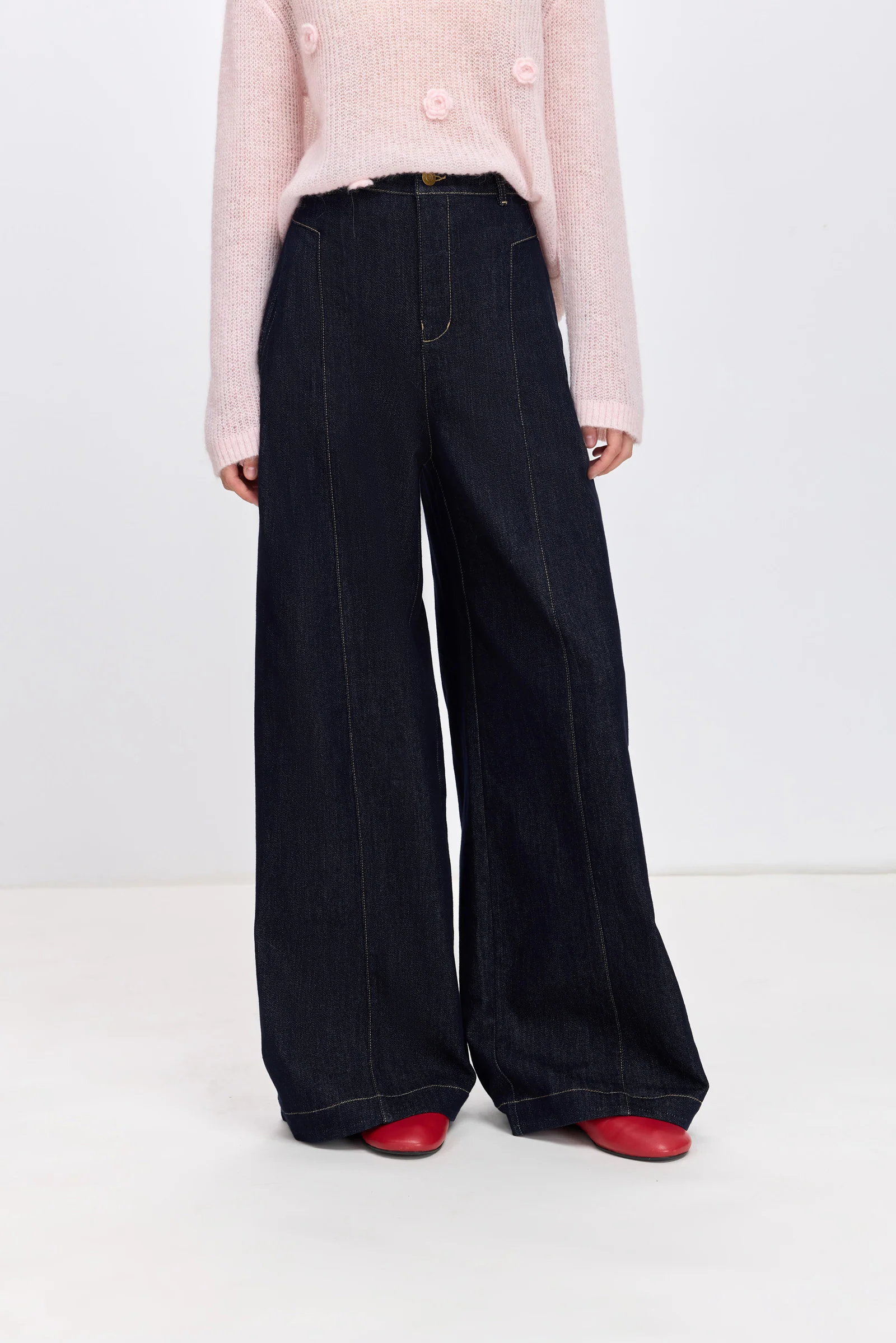 LILY Lenzing Lyocell High-Rise Wide-Leg Jeans - Image 8