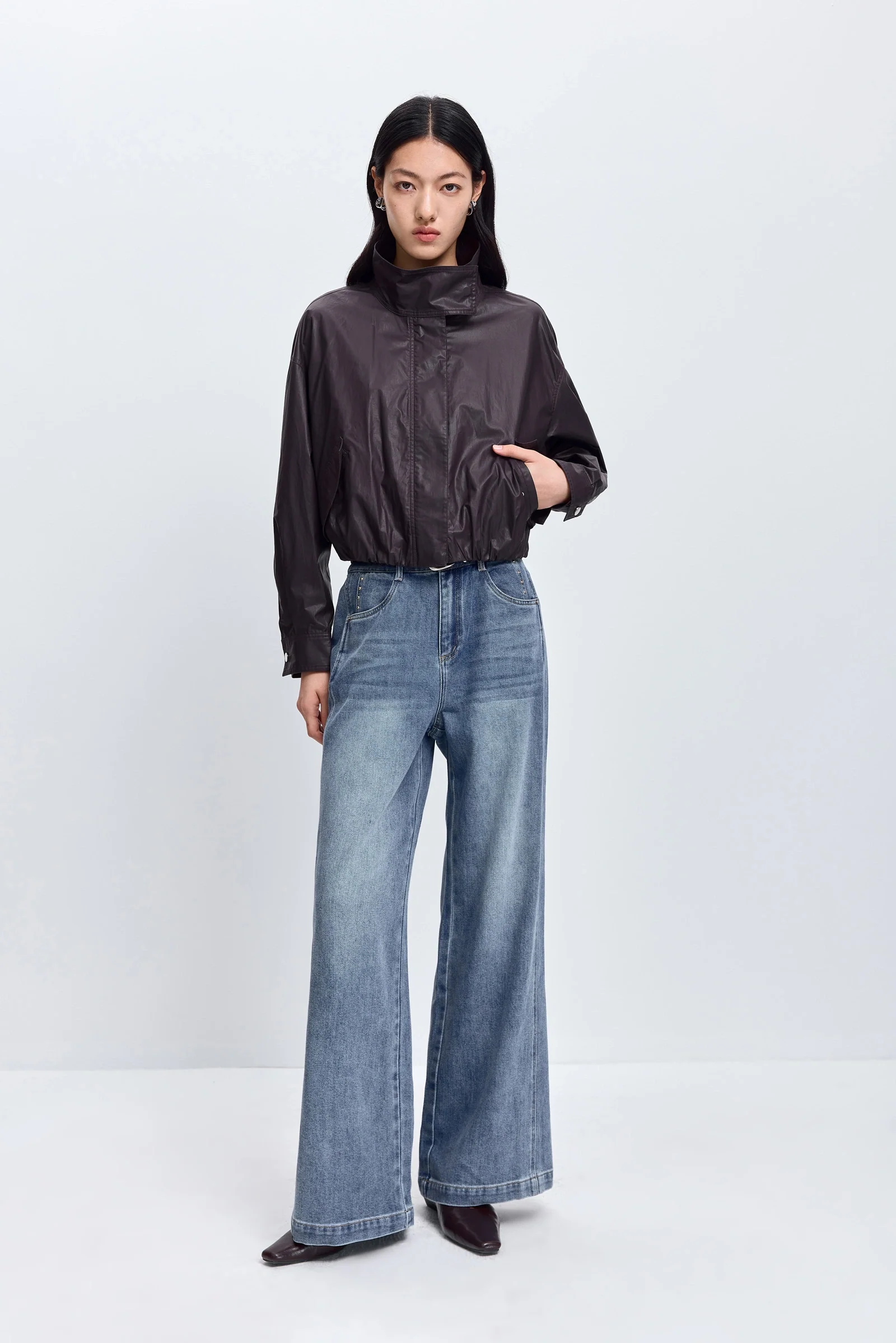 LILY Lyocell-Linen Washed Wide-Leg Pants - Image 2