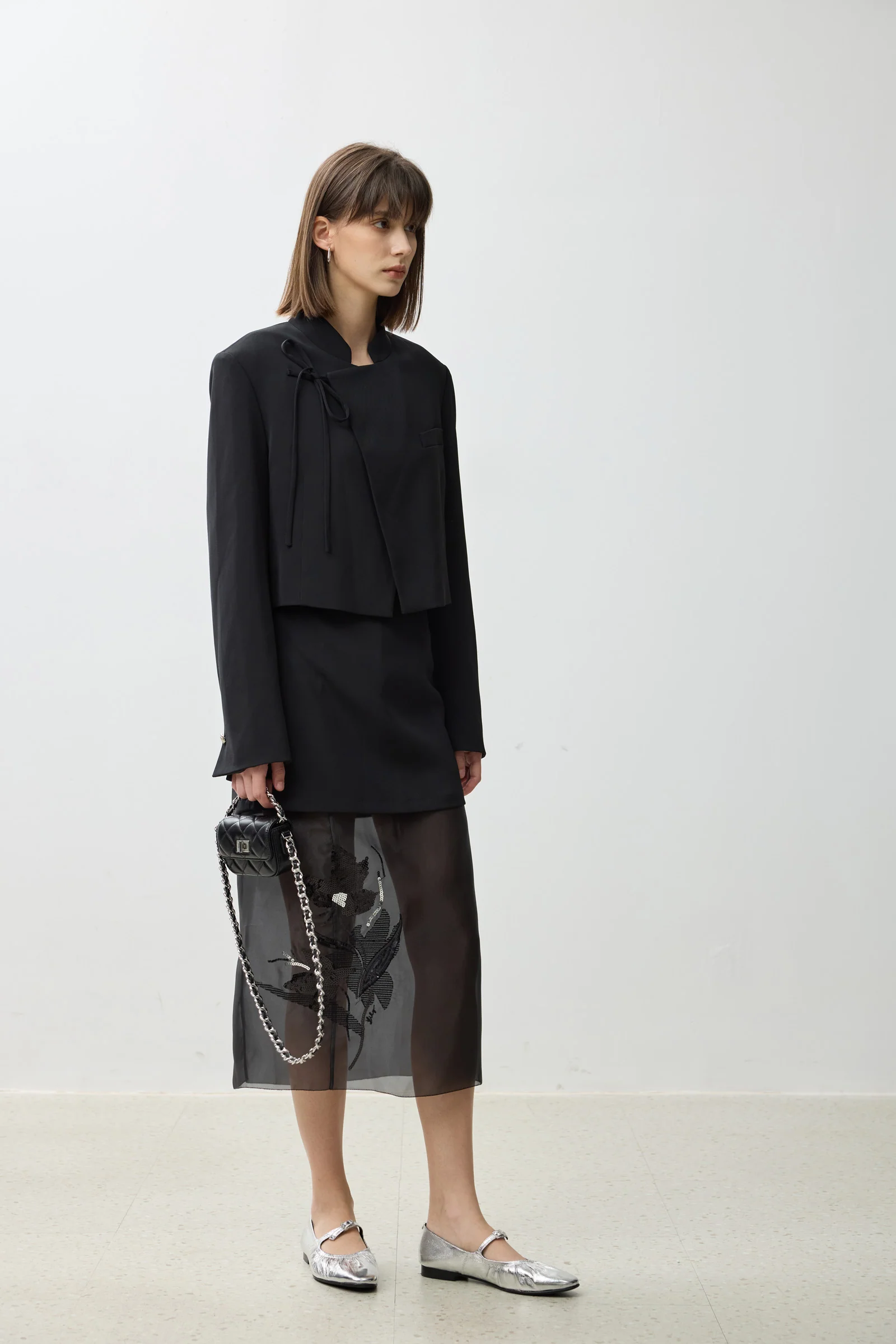 LILY Chinese Style Cropped Jacket - Image 10