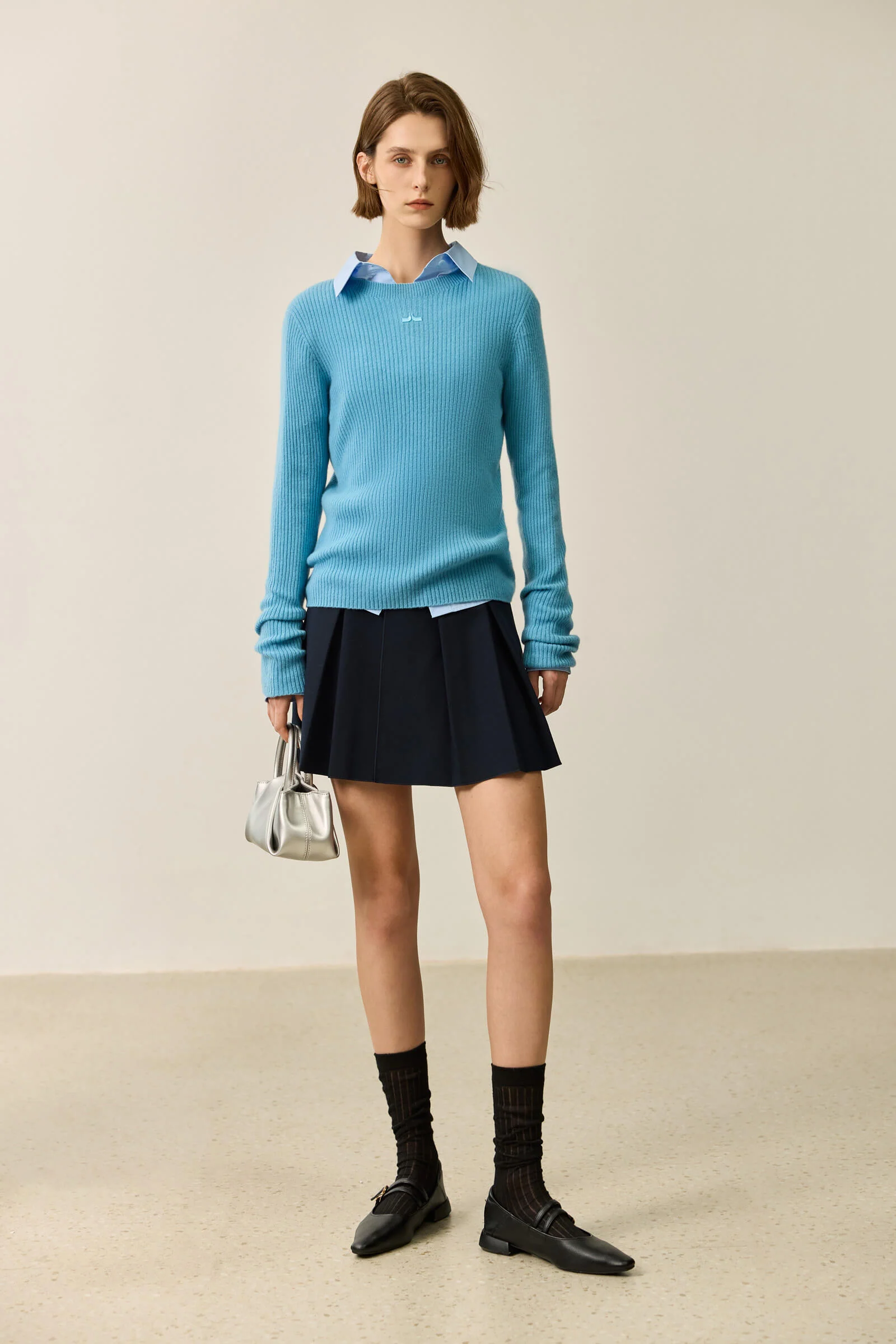 LILY Merino Lambswool Crewneck Versatile Sweater - Image 5