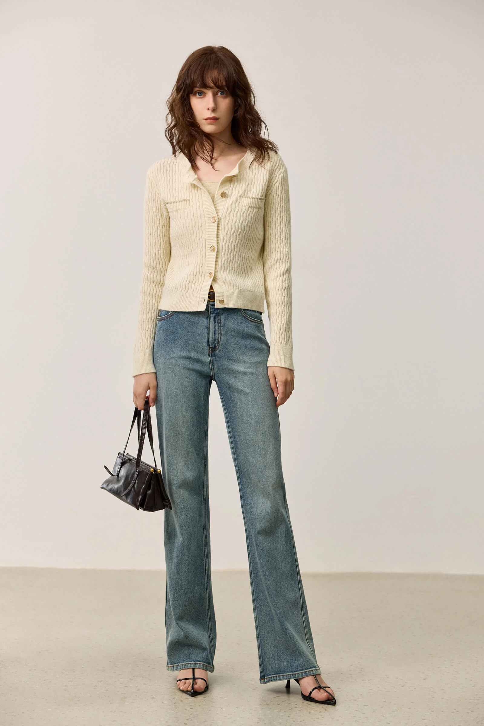 LILY Merino Wool Knit Cardigan - Image 2