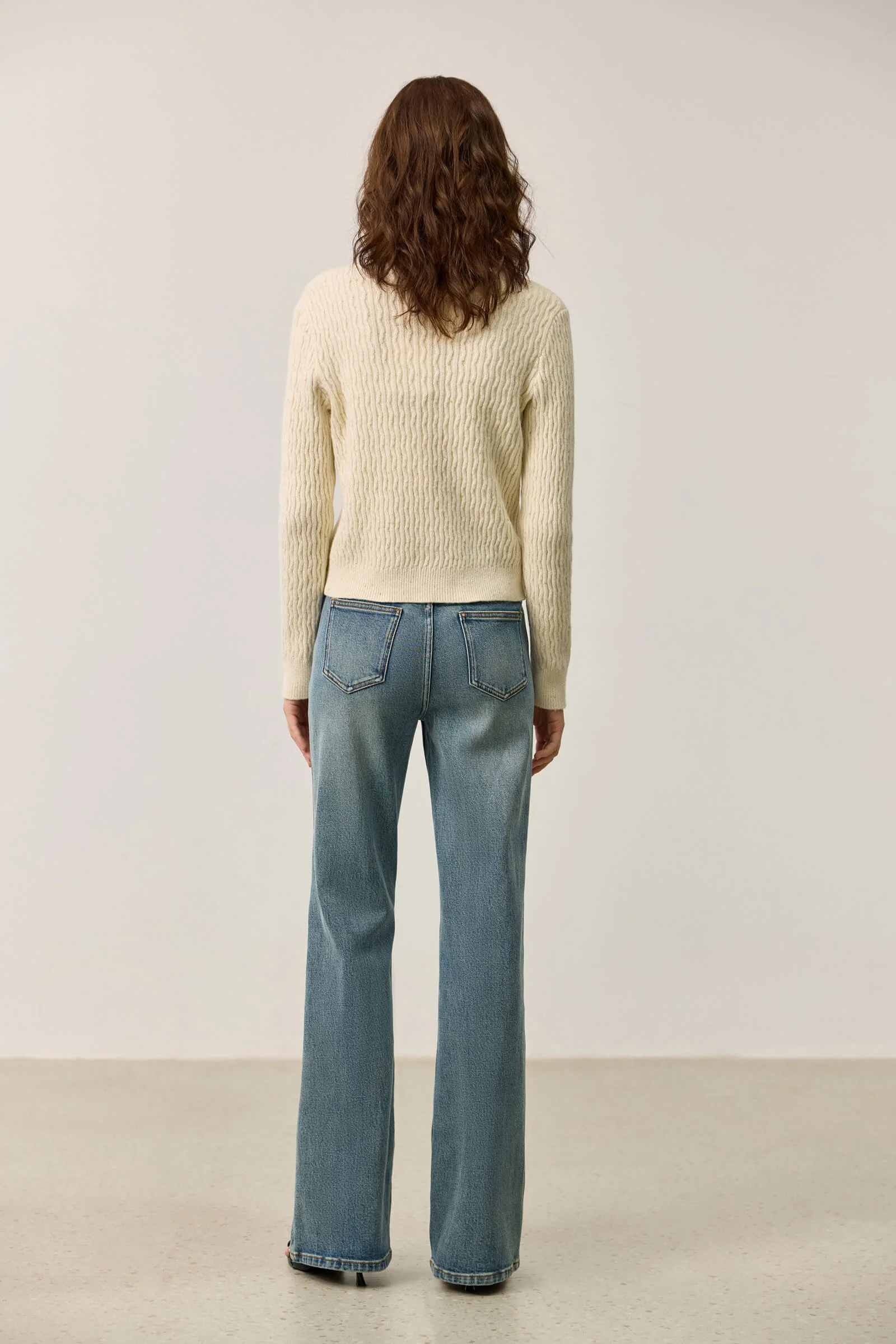 LILY Merino Wool Knit Cardigan - Image 6
