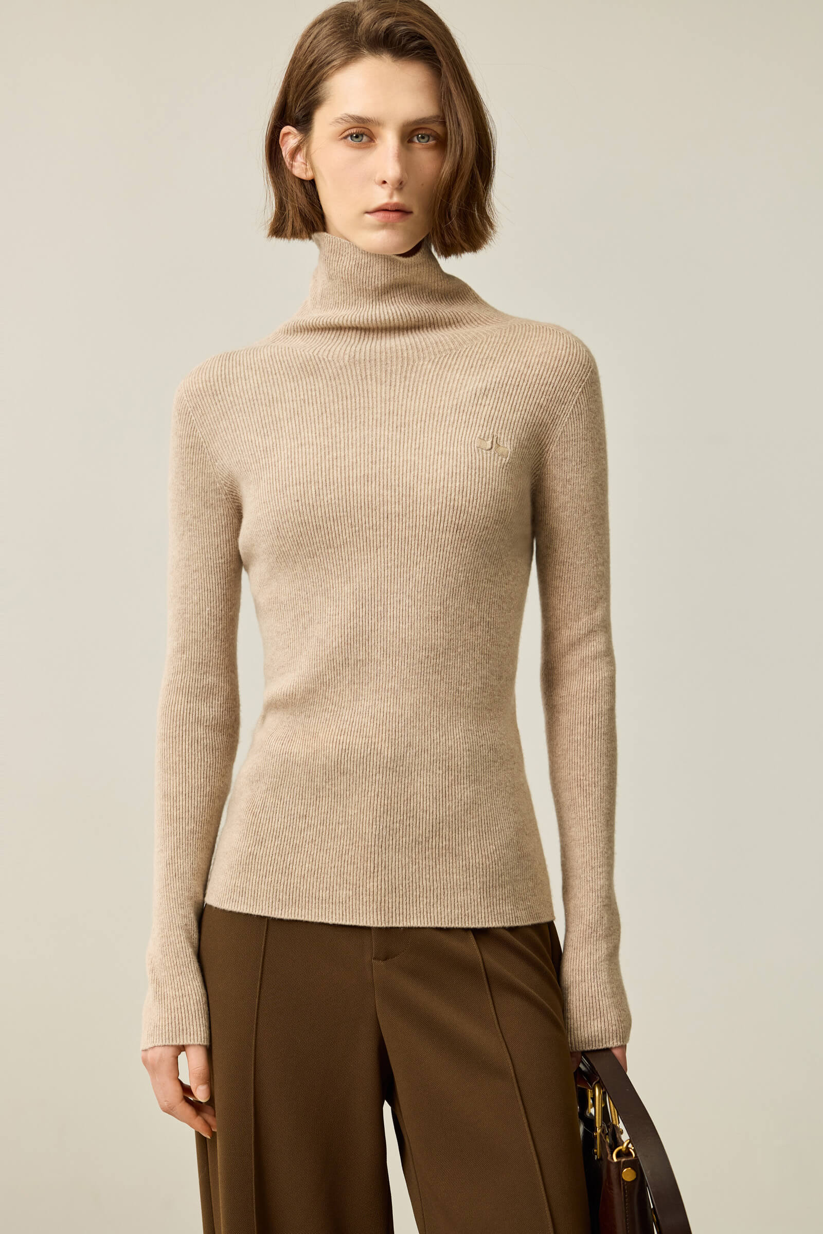 LILY Merino Wool Slouchy Turtleneck Sweater - Image 14