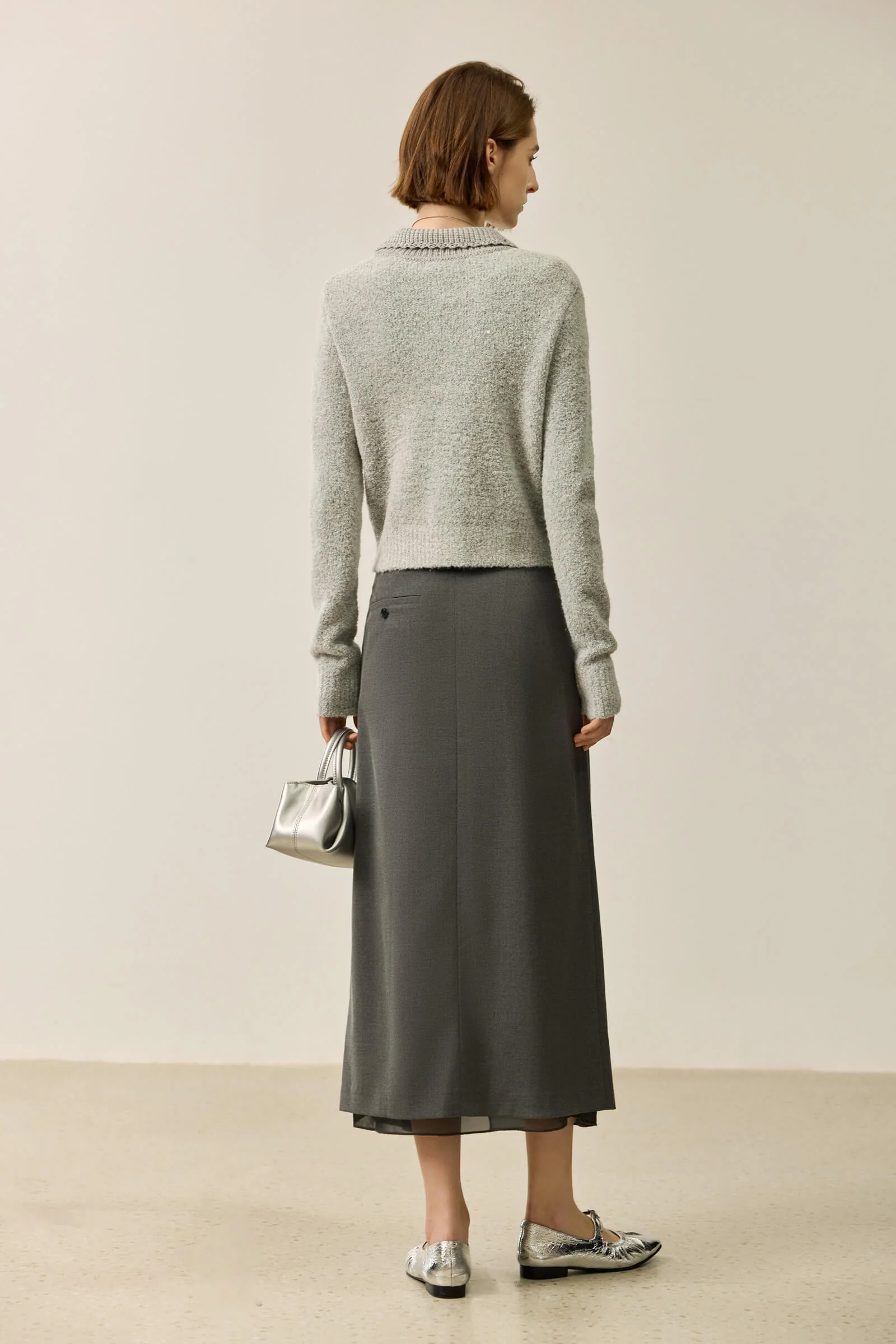 LILY Minimalist Slim Fit Knit Cardigan - Image 4