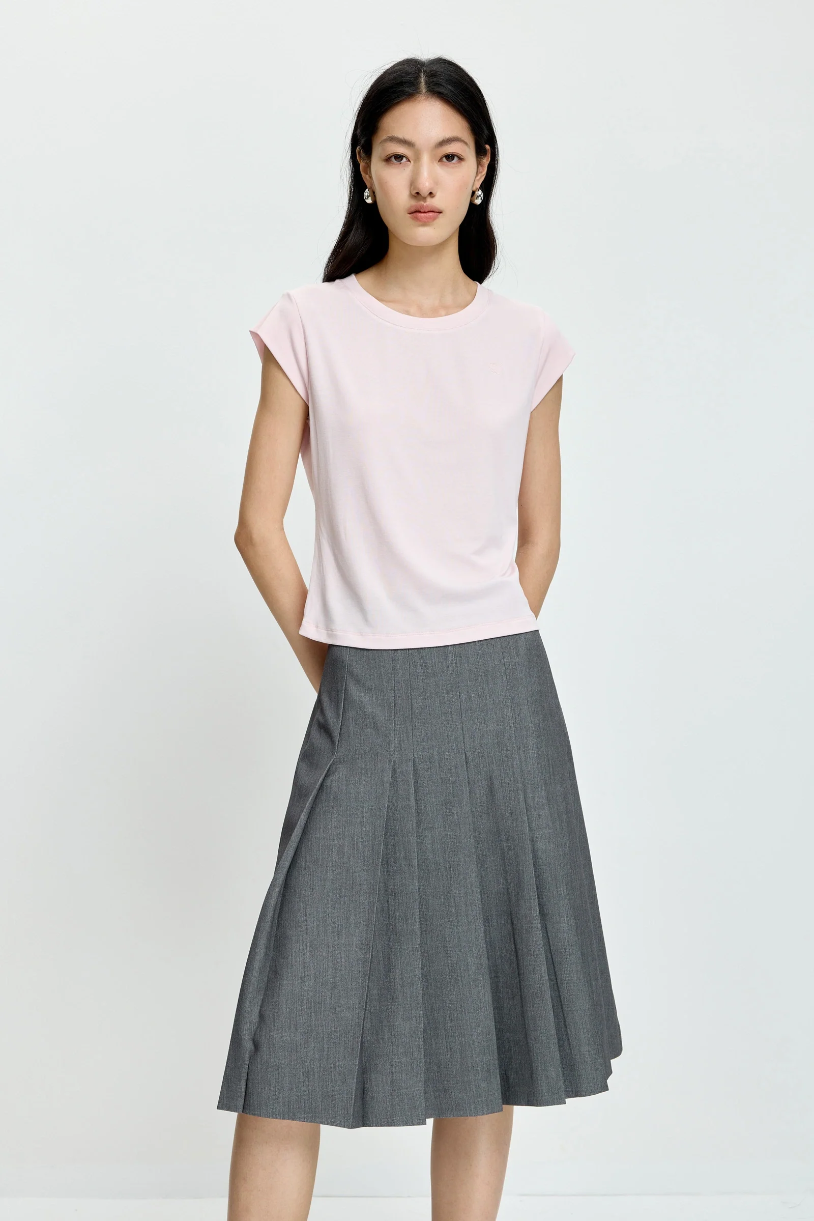 LILY Modal-Blend Puff-Sleeve Tee - Image 9