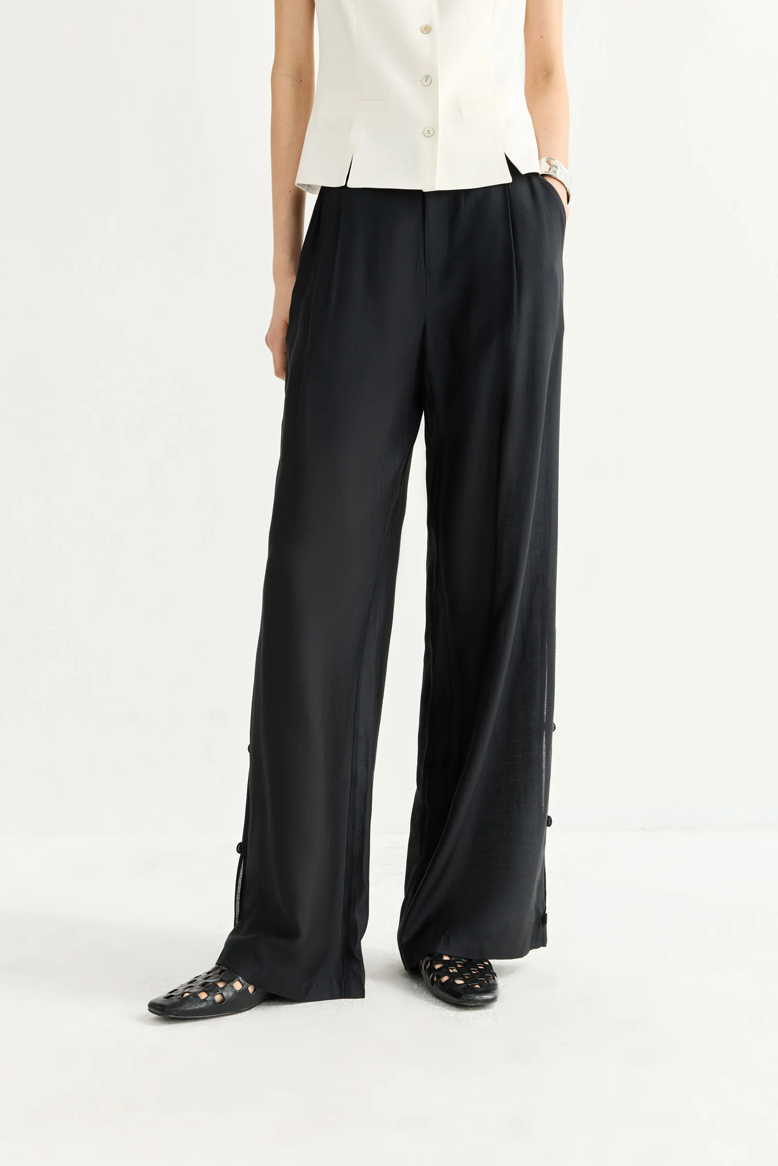 LILY Modal Blend Wide-Leg Pants