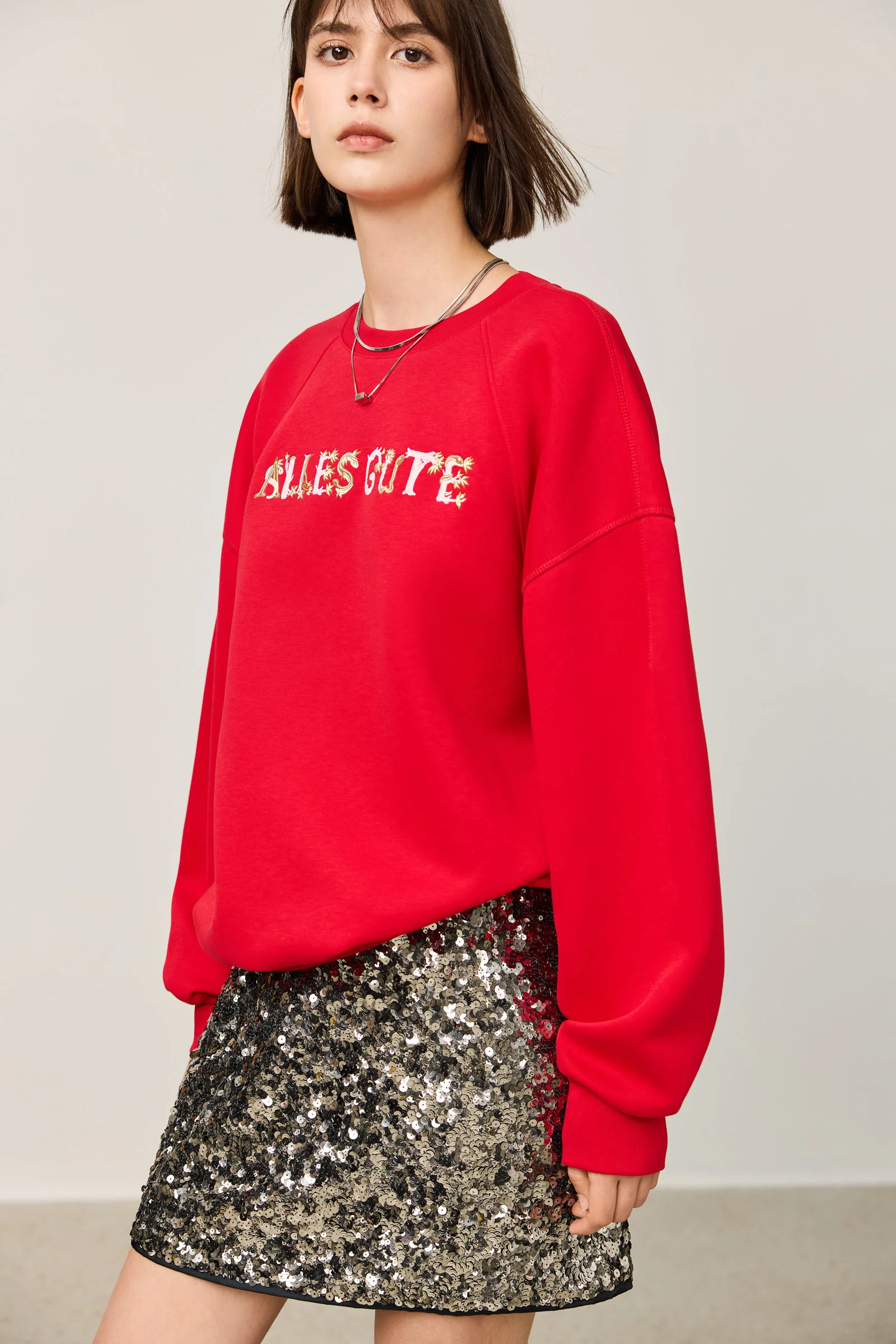 LILY New Year Letter Print Sweatshirt - Image 4