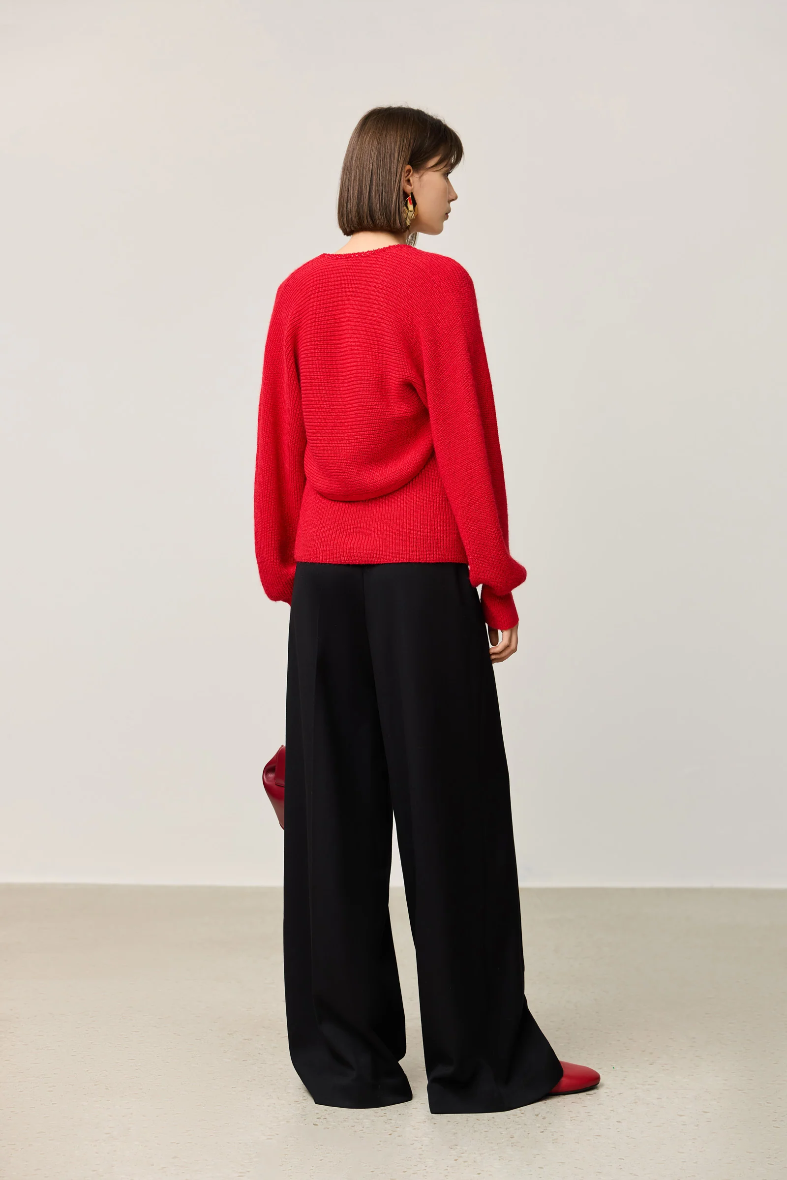 LILY New Year Red Knit Cardigan and Tank Set - Image 5