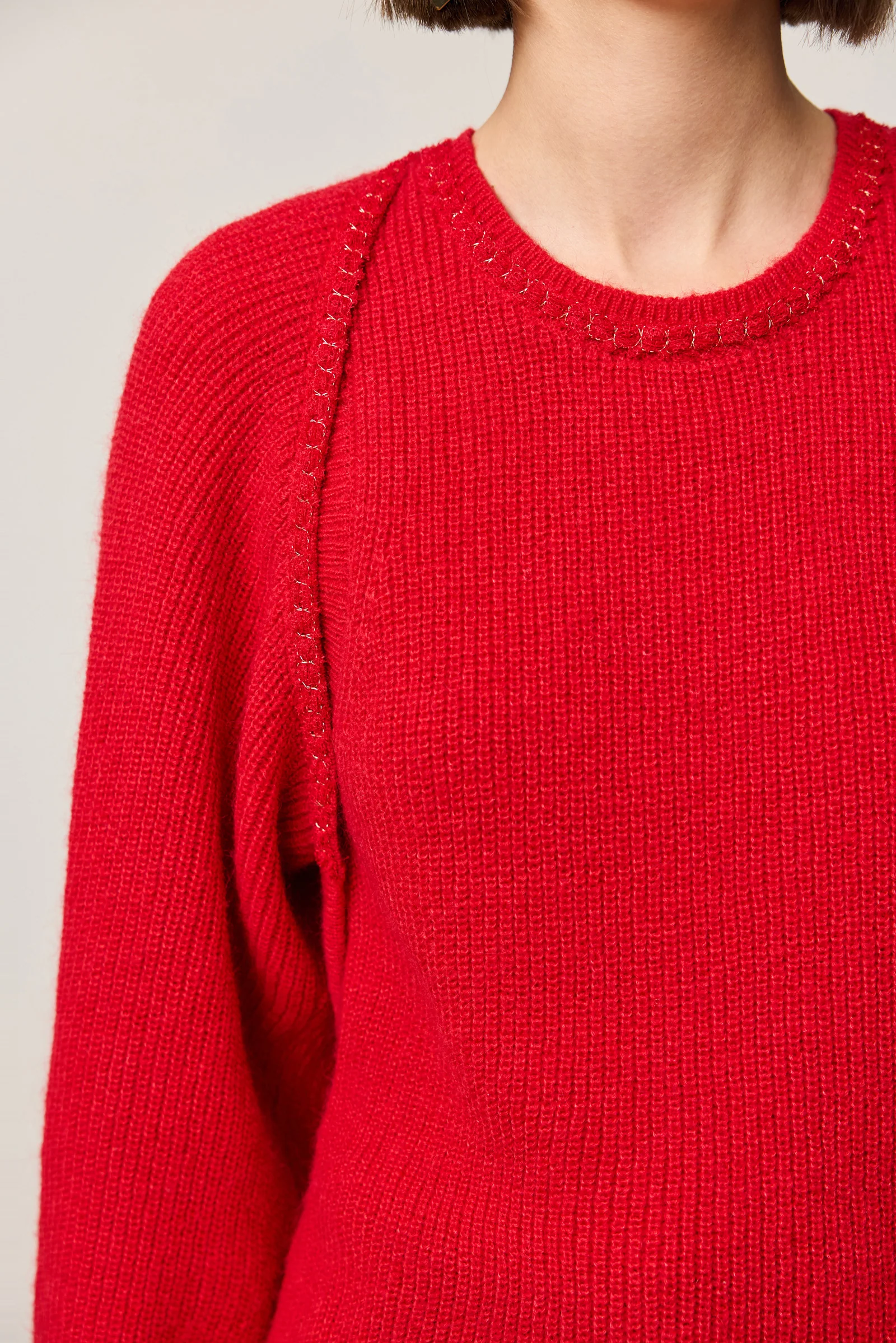 LILY New Year Red Knit Cardigan and Tank Set - Image 8