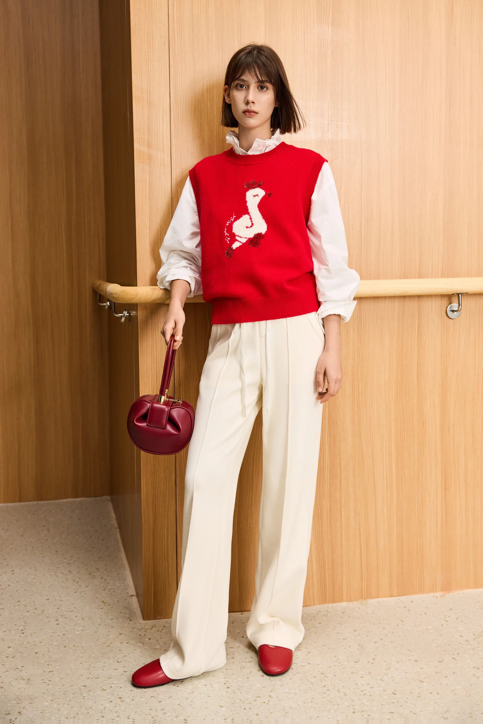 LILY New Year Wool Knit Vest - Image 3