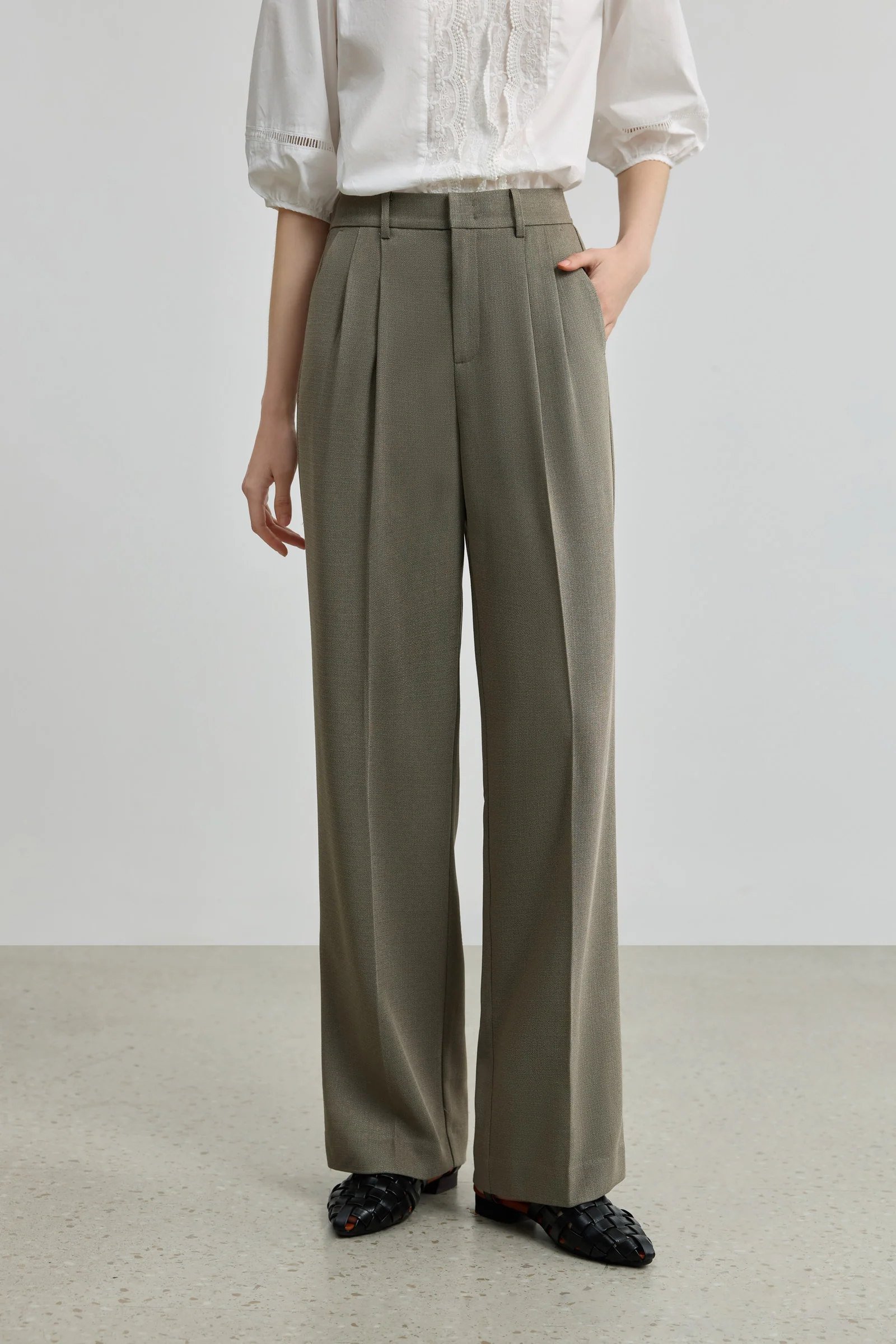 LILY Old Money Style Straight-Leg Casual Pants - Image 3