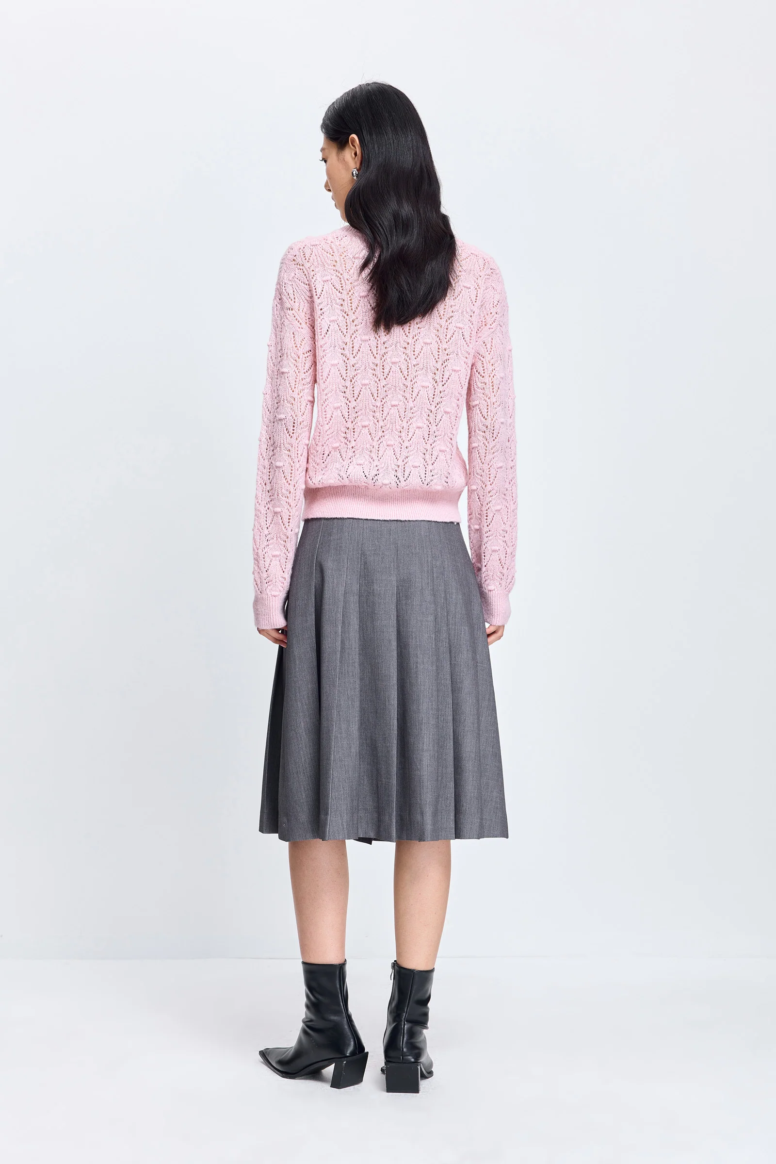 LILY Openwork Wool-Alpaca Knit Sweater - Image 4