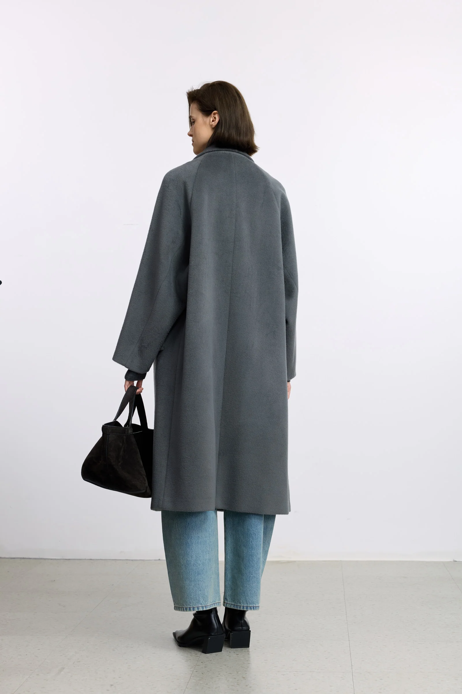 LILY Platinum 100% Wool Double-Face Coat - Image 3