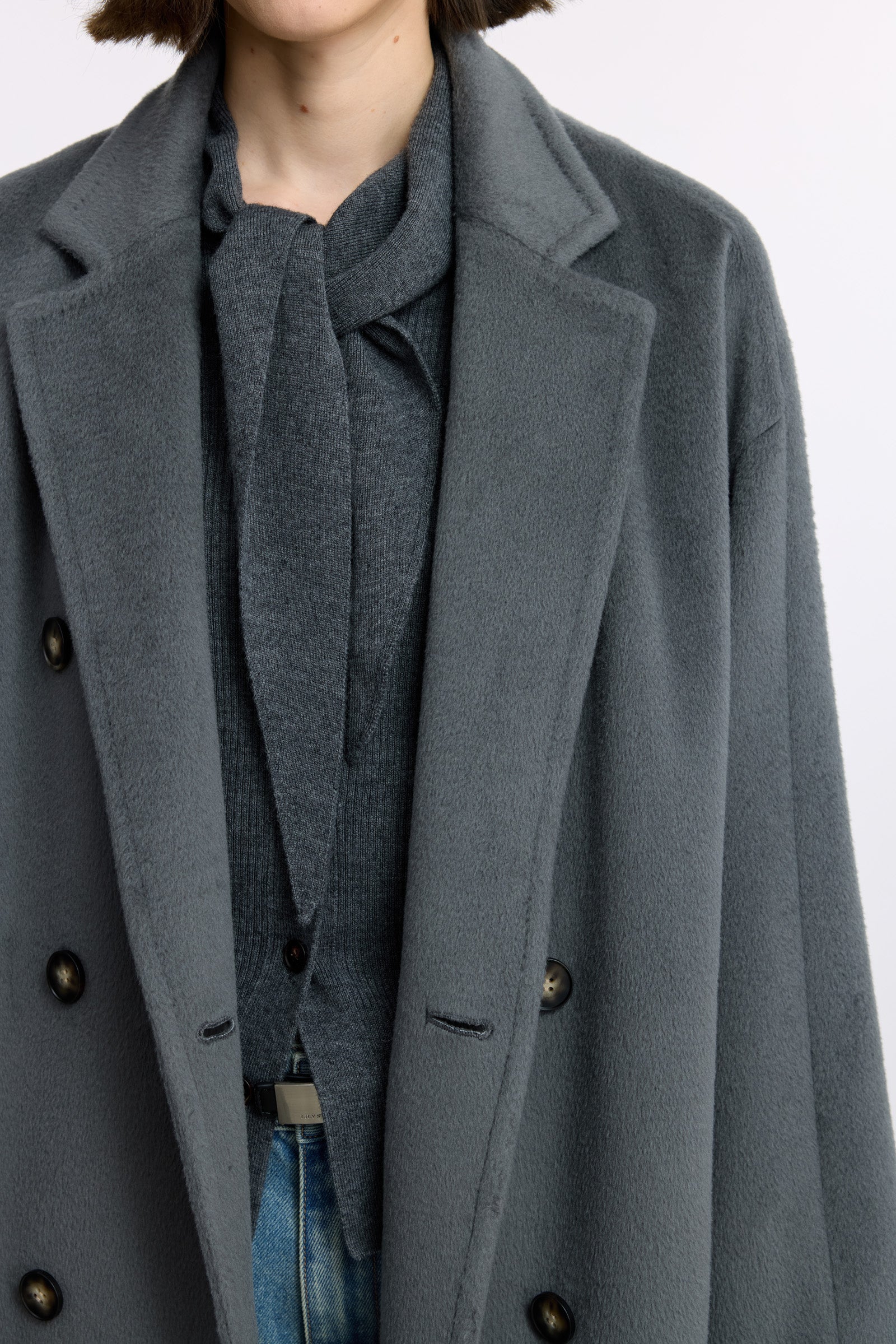 LILY Platinum 100% Wool Double-Face Coat - Image 7
