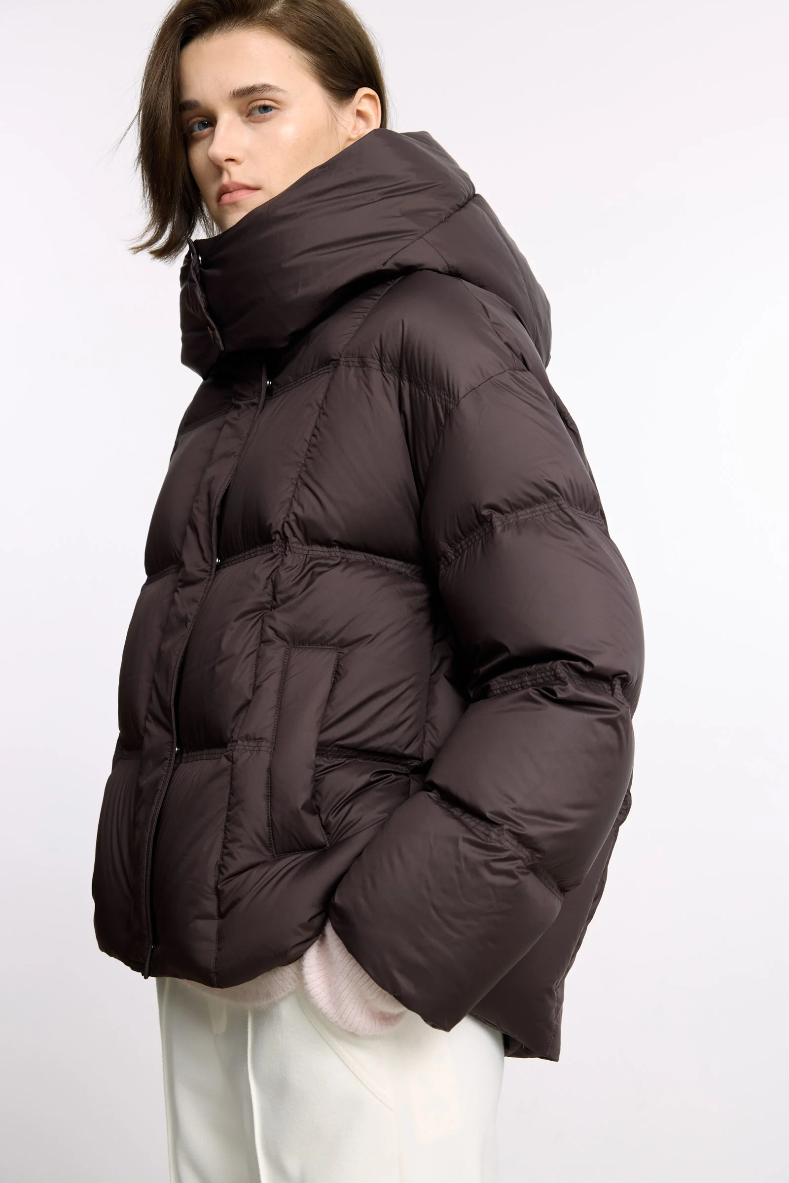 LILY Platinum Goose Down Short Puffer - Image 22