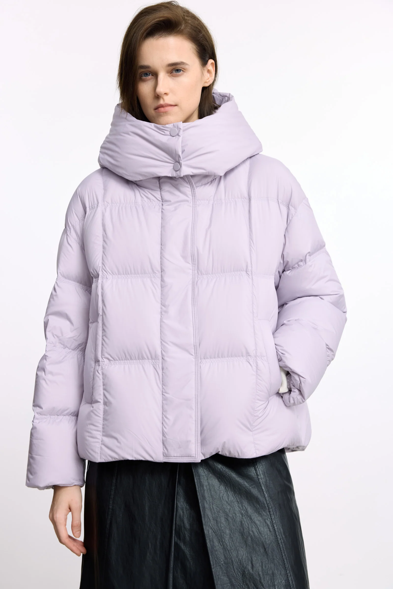 LILY Platinum Goose Down Short Puffer - Image 28