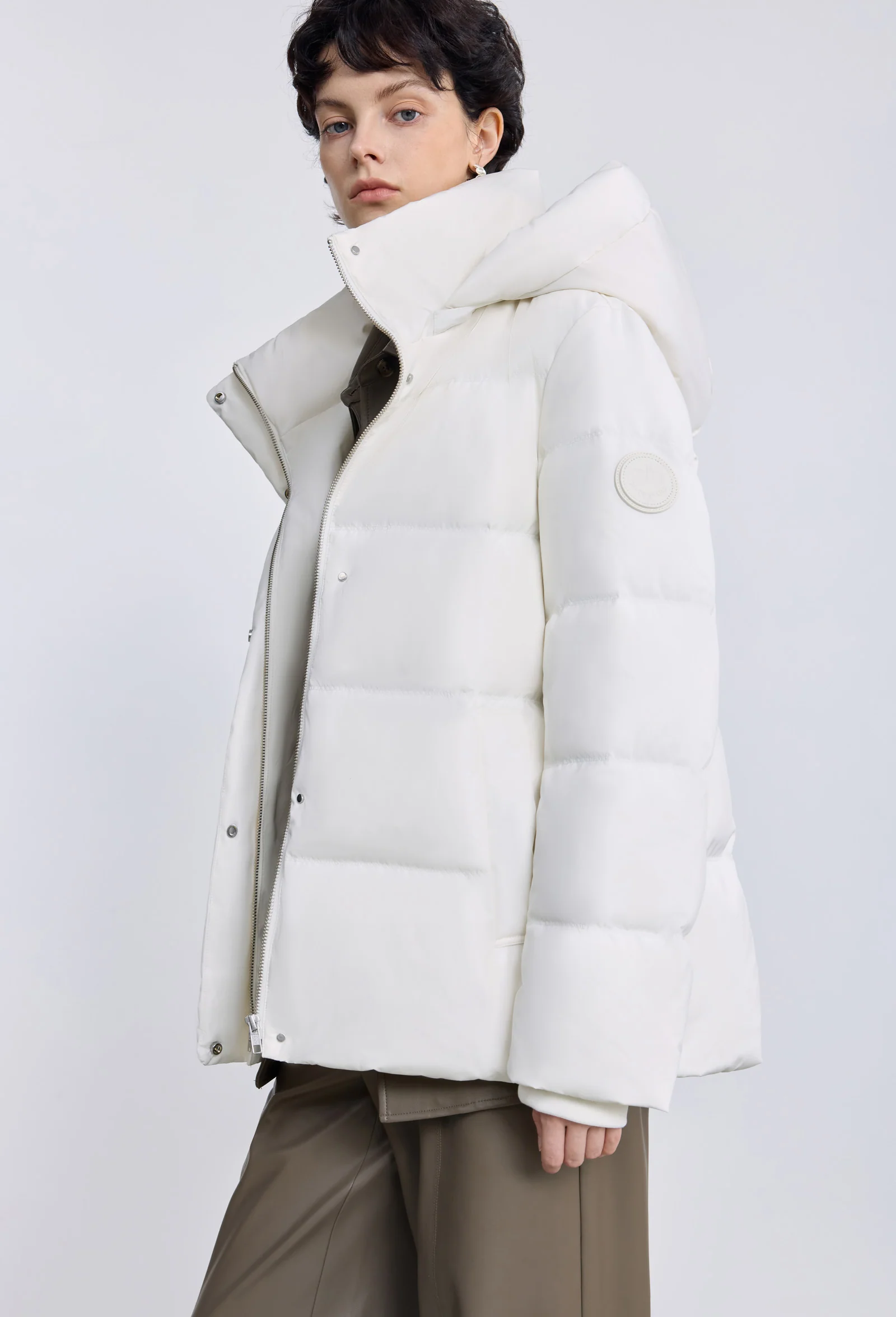 LILY Platinum Hooded Goose Down Jacket - Image 11