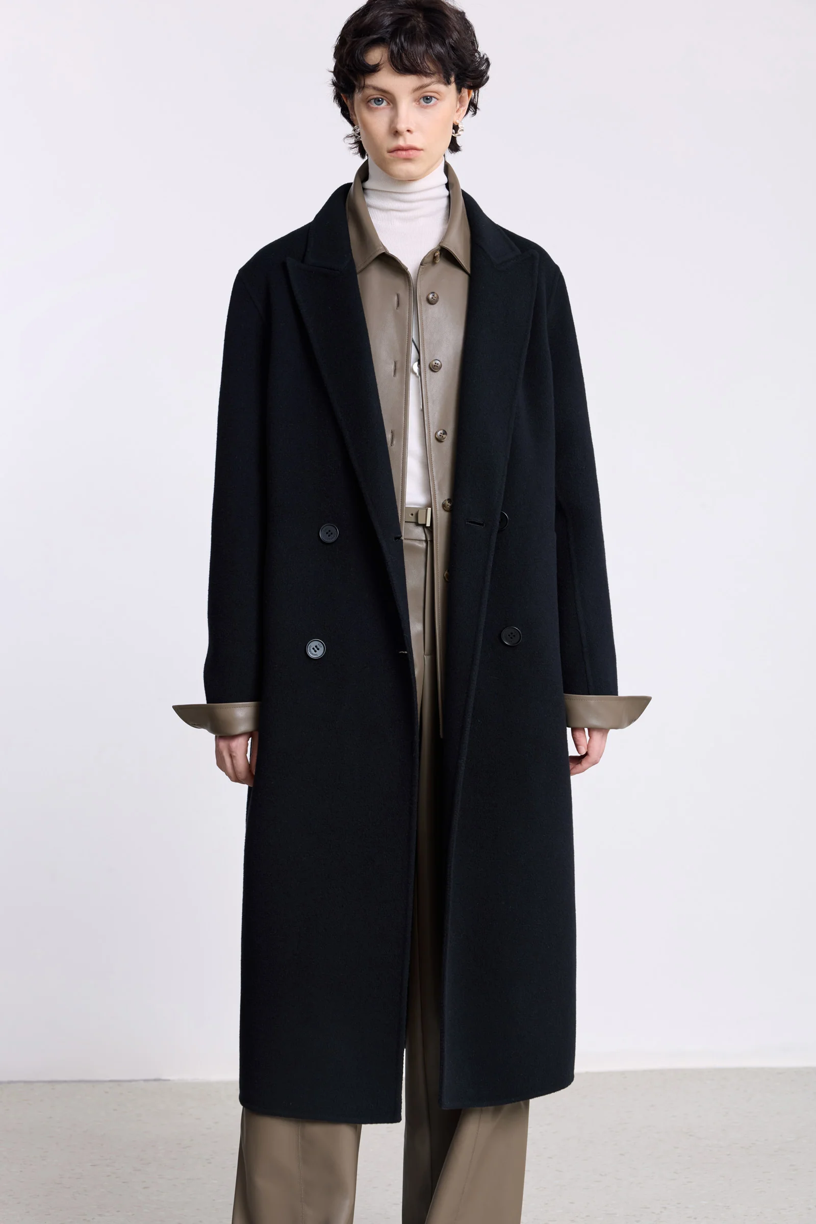 LILY Platinum Wool-Cashmere Double-Face Coat - Image 5