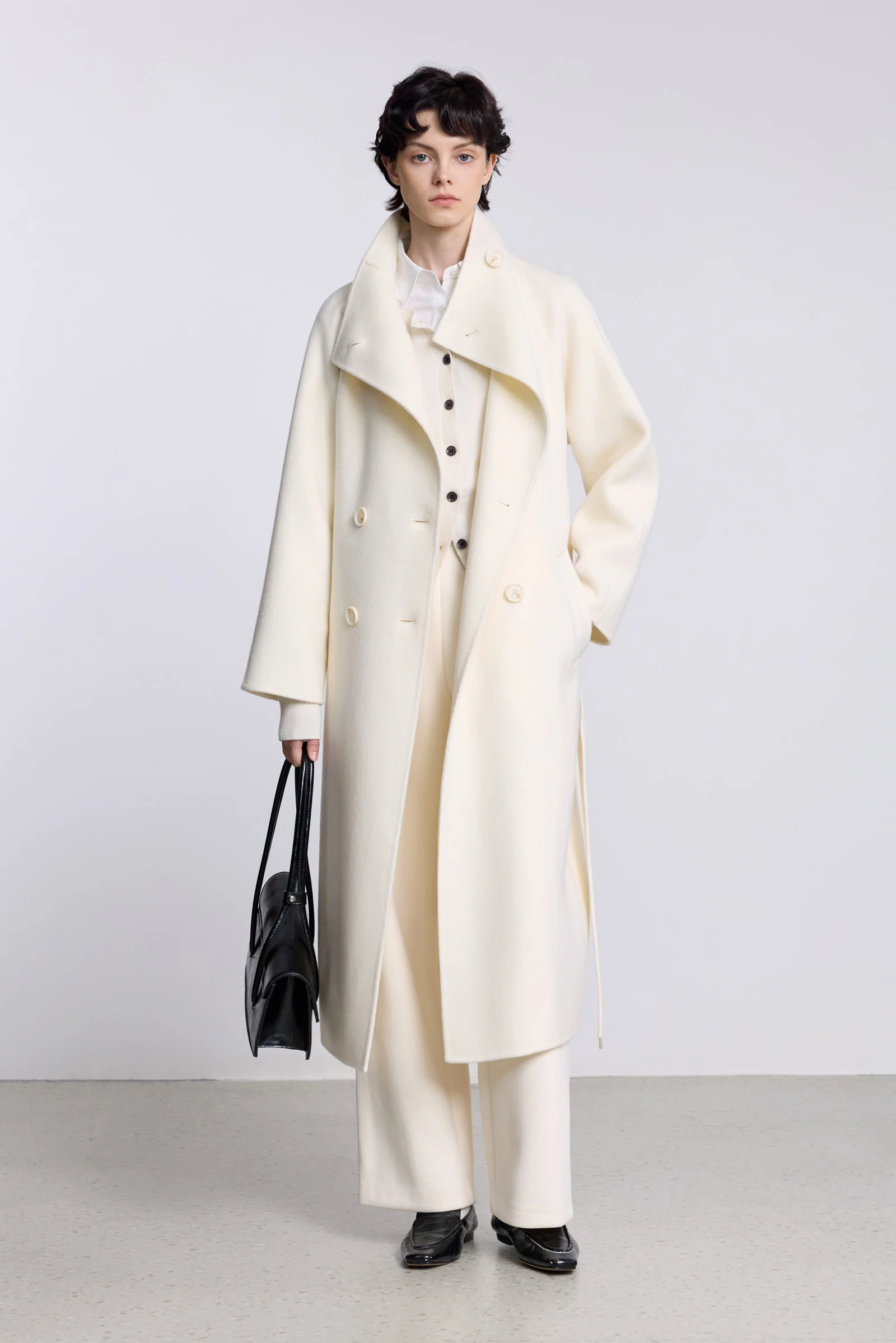 LILY Platinum Wool Double-Face Coat - Image 2