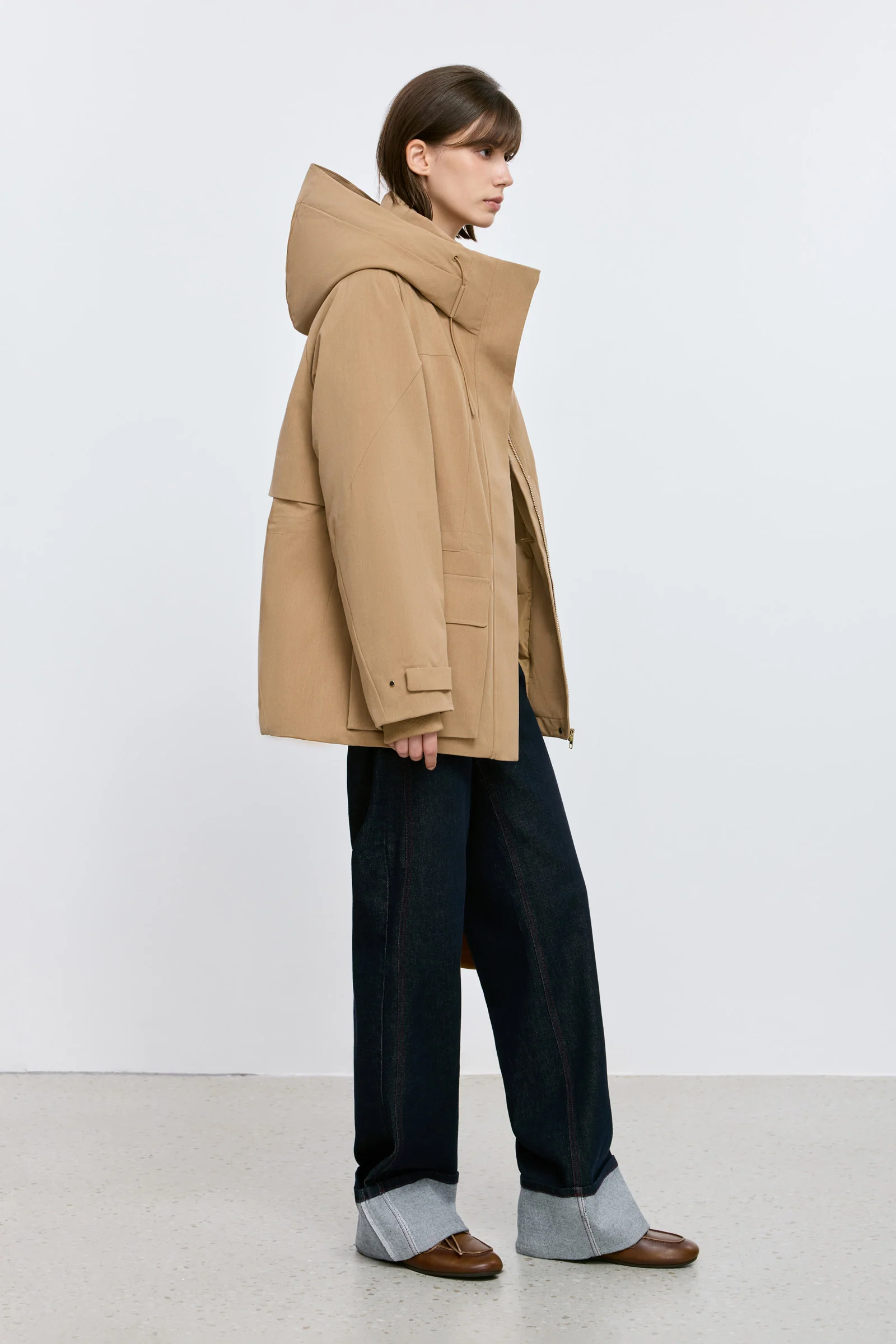 LILY Platinum Wool-Shell Goose Down Coat - Image 48
