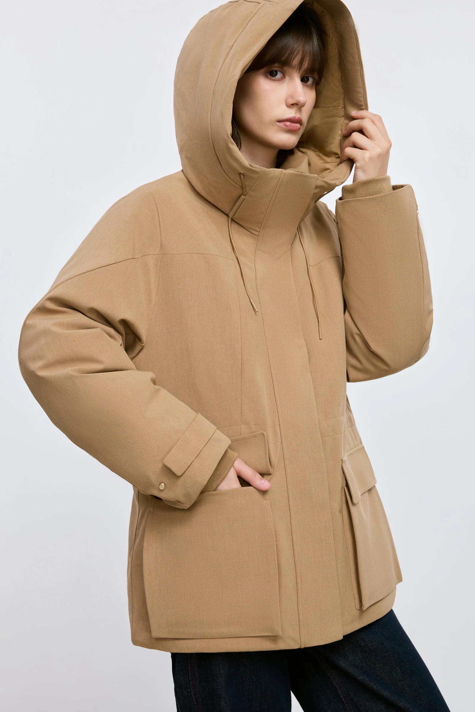 LILY Platinum Wool-Shell Goose Down Coat - Image 51
