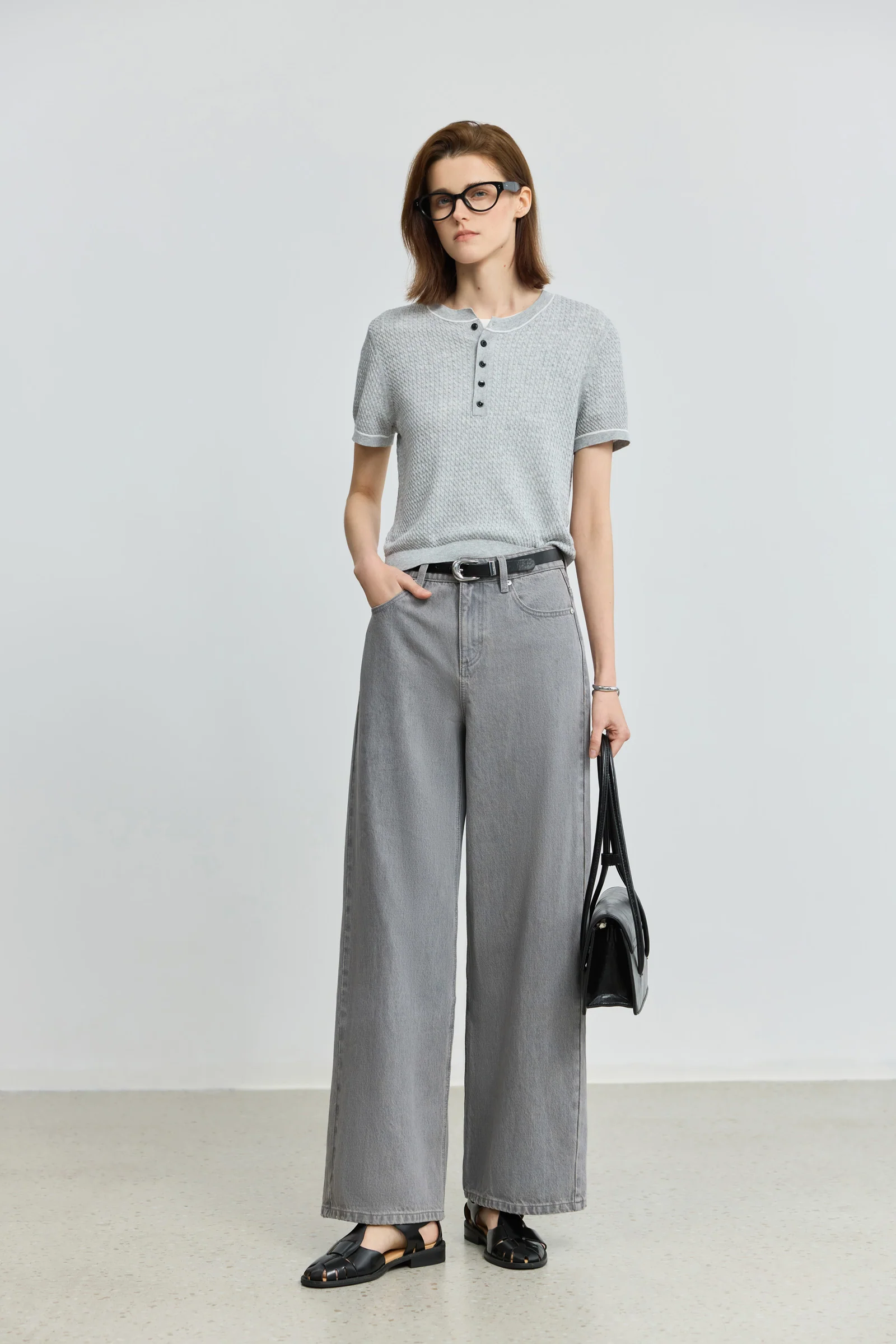 LILY Preppy Casual Short-Sleeve Knit Top - Image 3