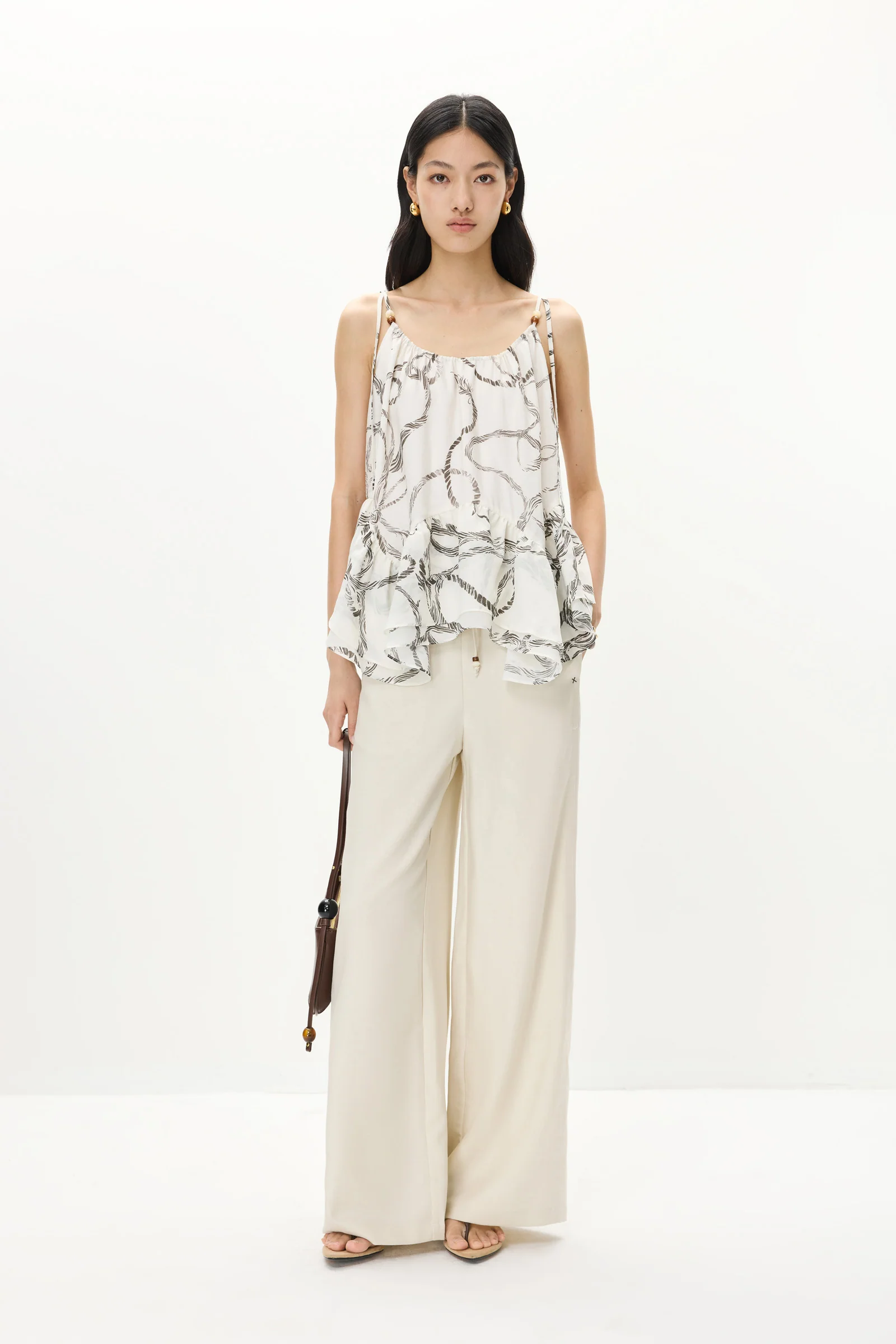 LILY Printed U-Neck A-Line Camisole - Image 2