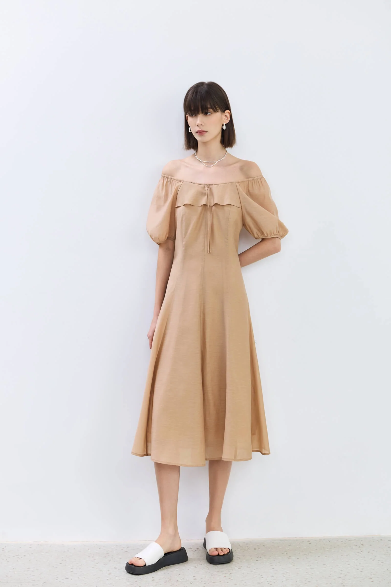 LILY Puff Sleeve Square Neck Dress - Image 19