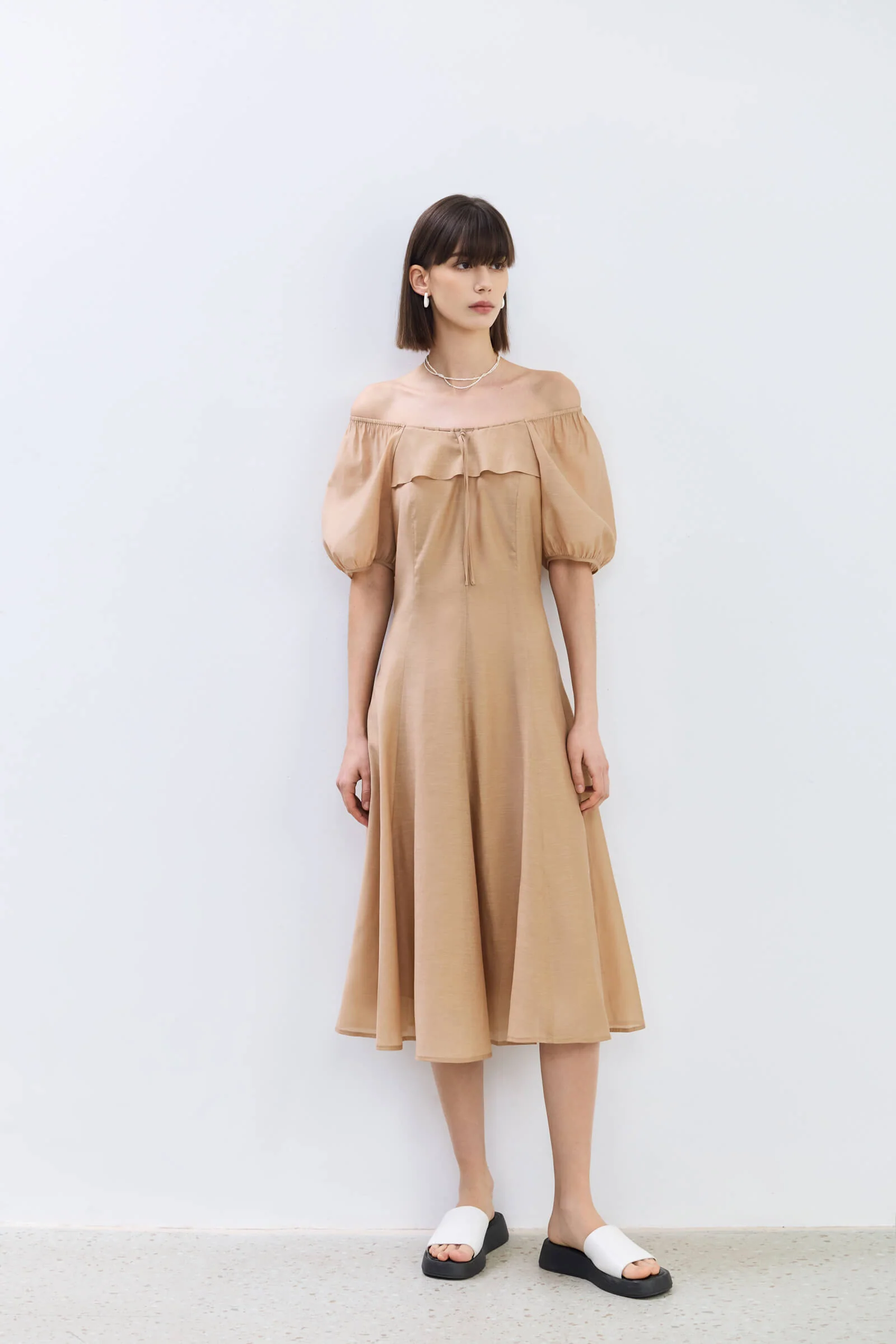 LILY Puff Sleeve Square Neck Dress - Image 20