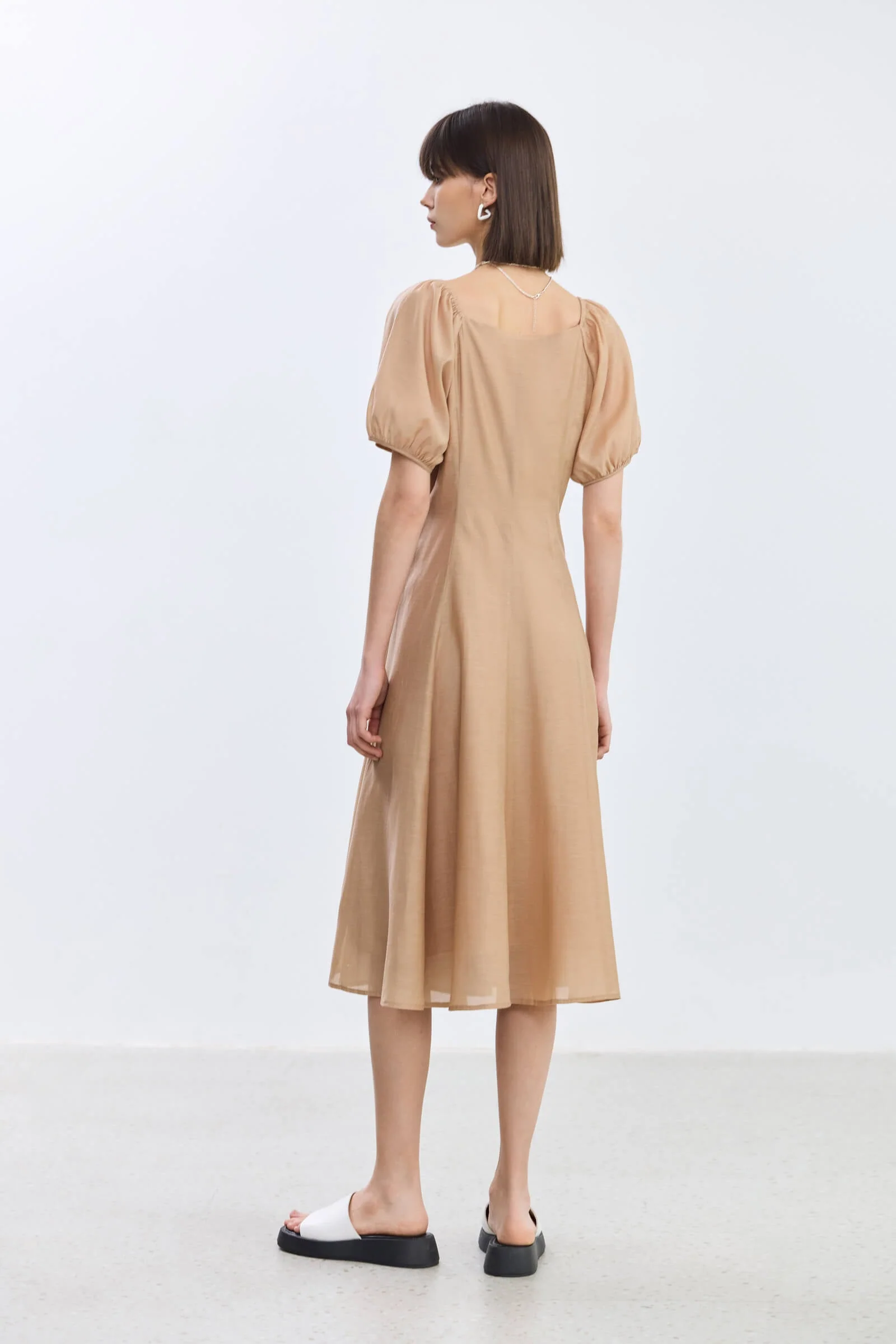 LILY Puff Sleeve Square Neck Dress - Image 21
