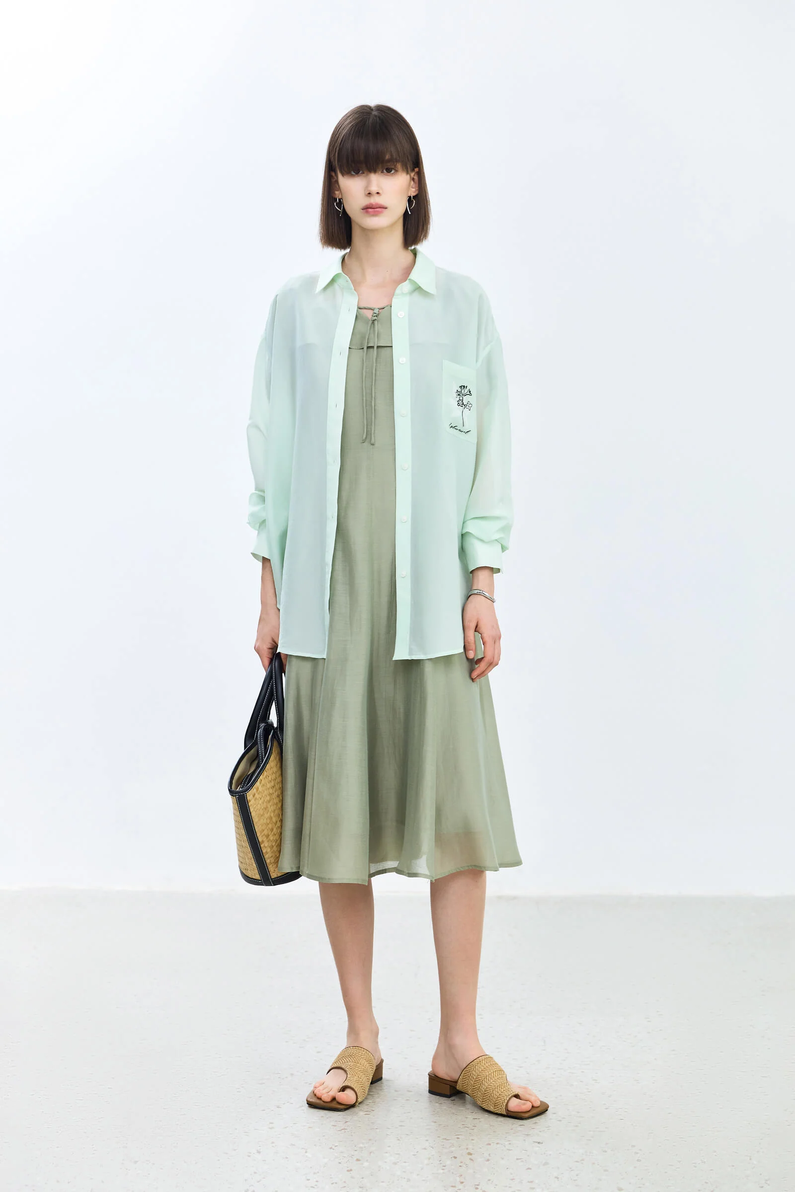 LILY Puff Sleeve Square Neck Dress - Image 9