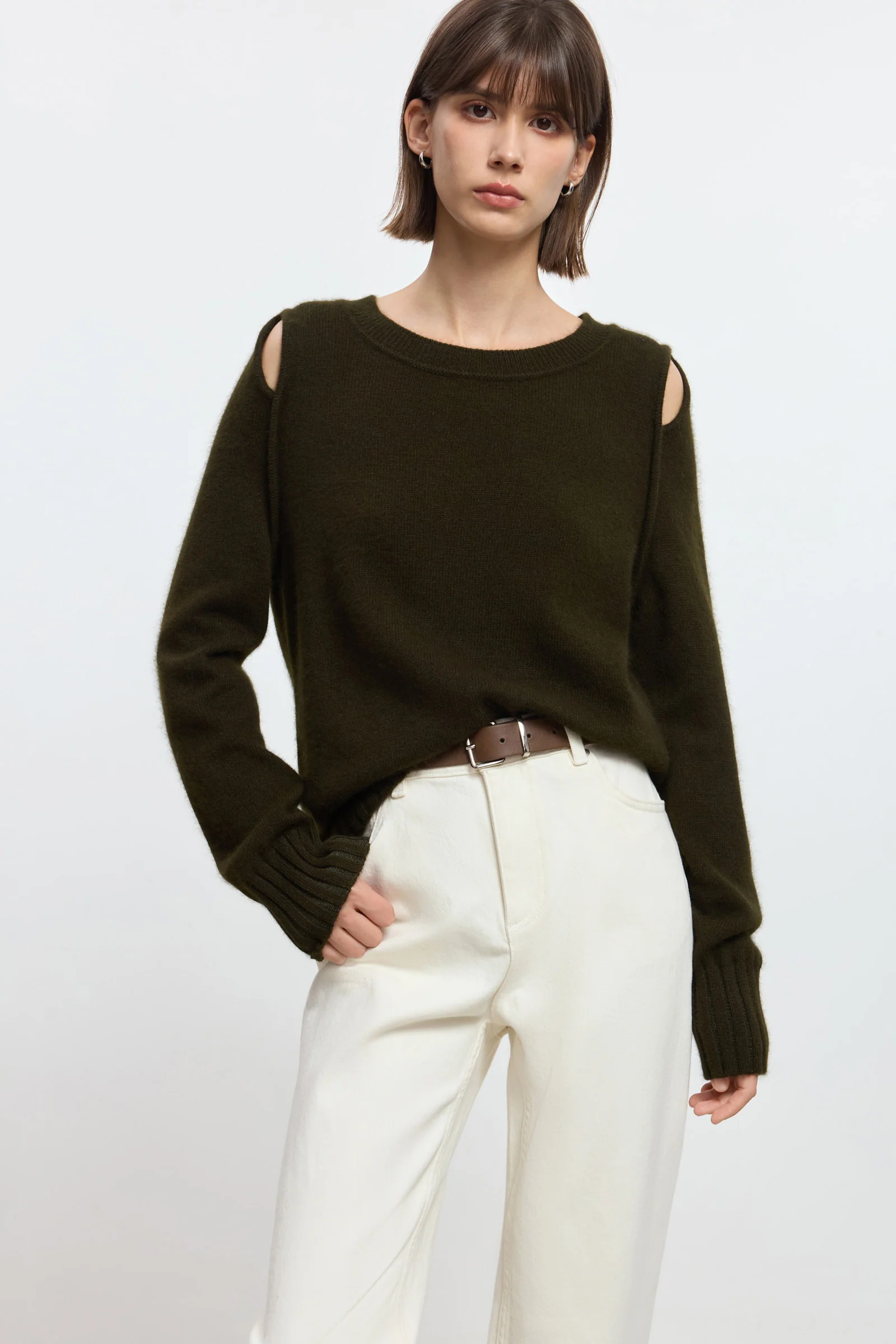 LILY Rabbit Wool-Blend Open-Knit Sweater - Image 5