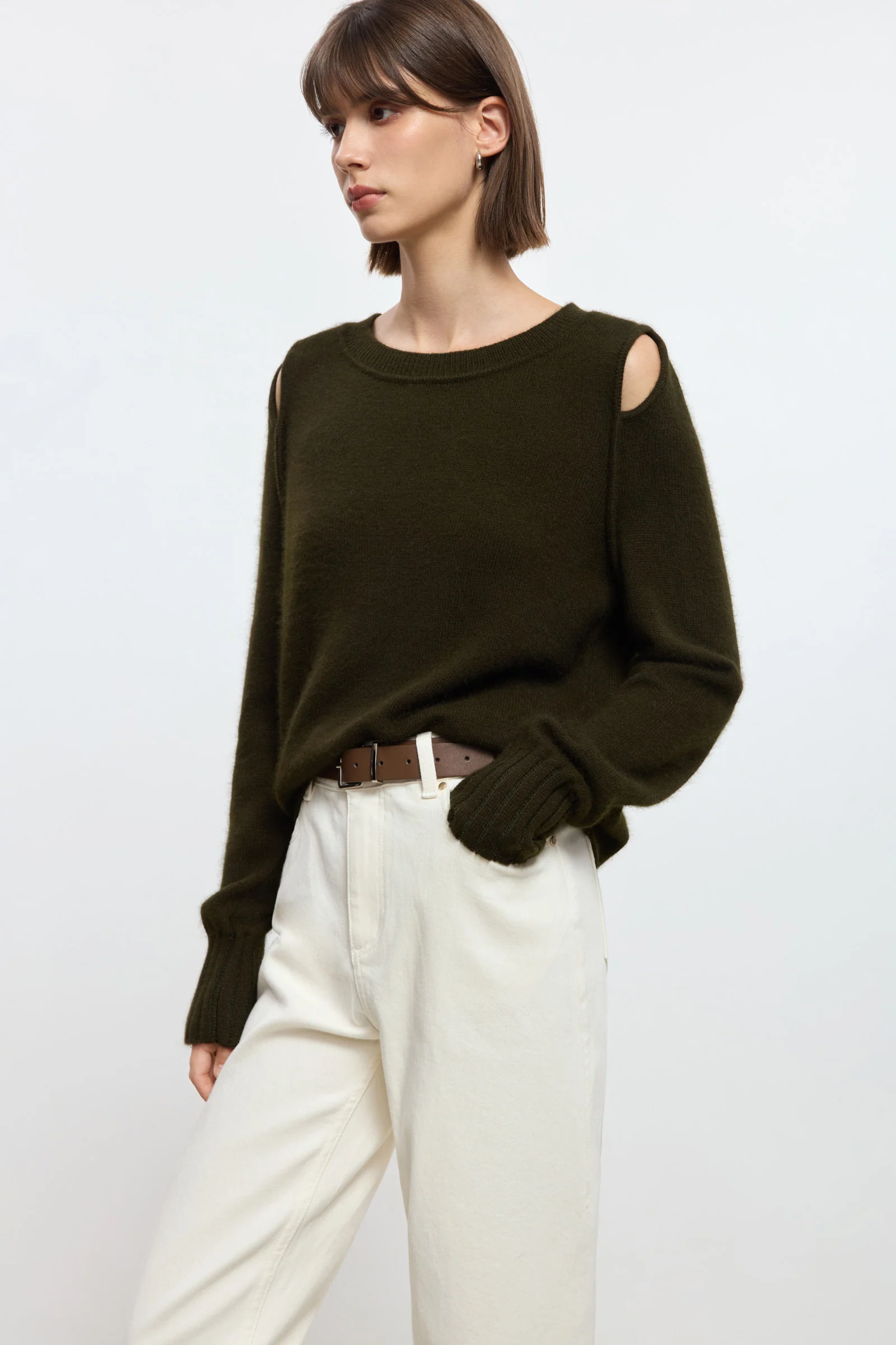 LILY Rabbit Wool-Blend Open-Knit Sweater - Image 6