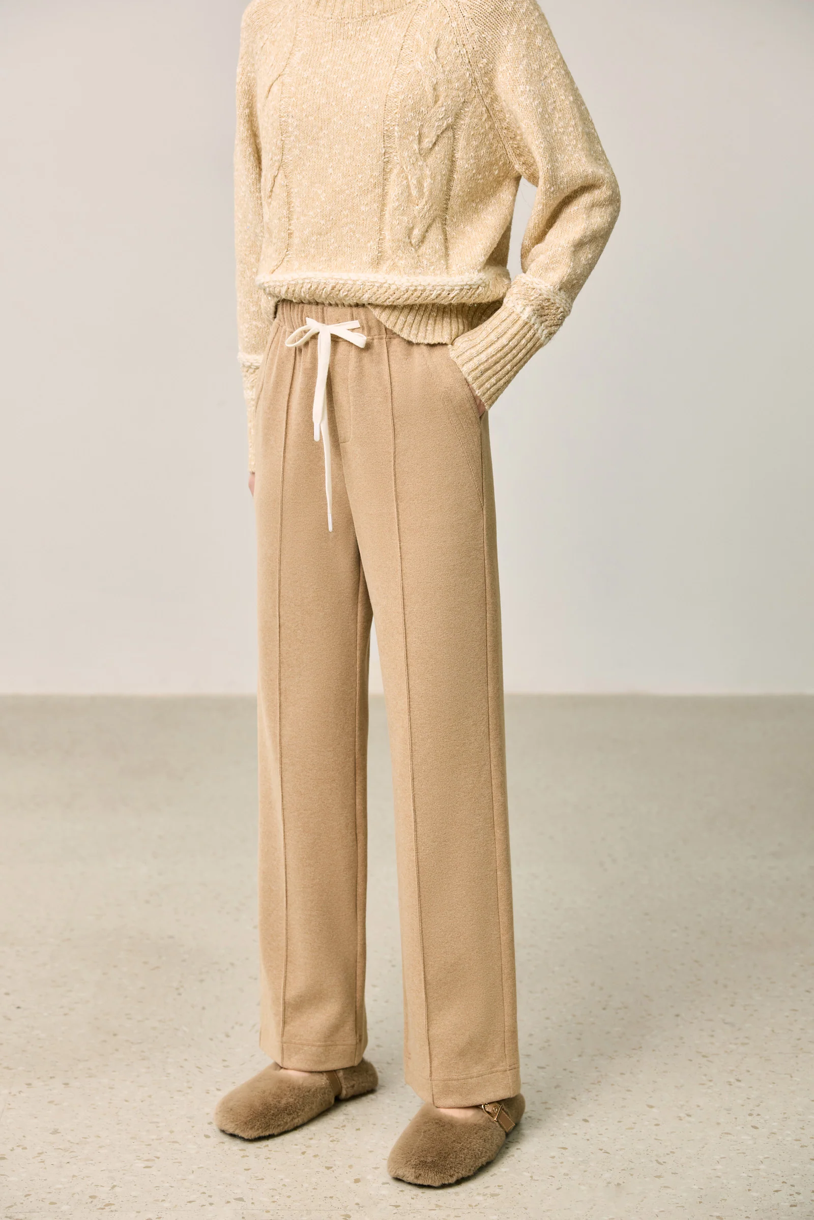 LILY Relaxed Drawstring Wide Leg Pants - Image 20