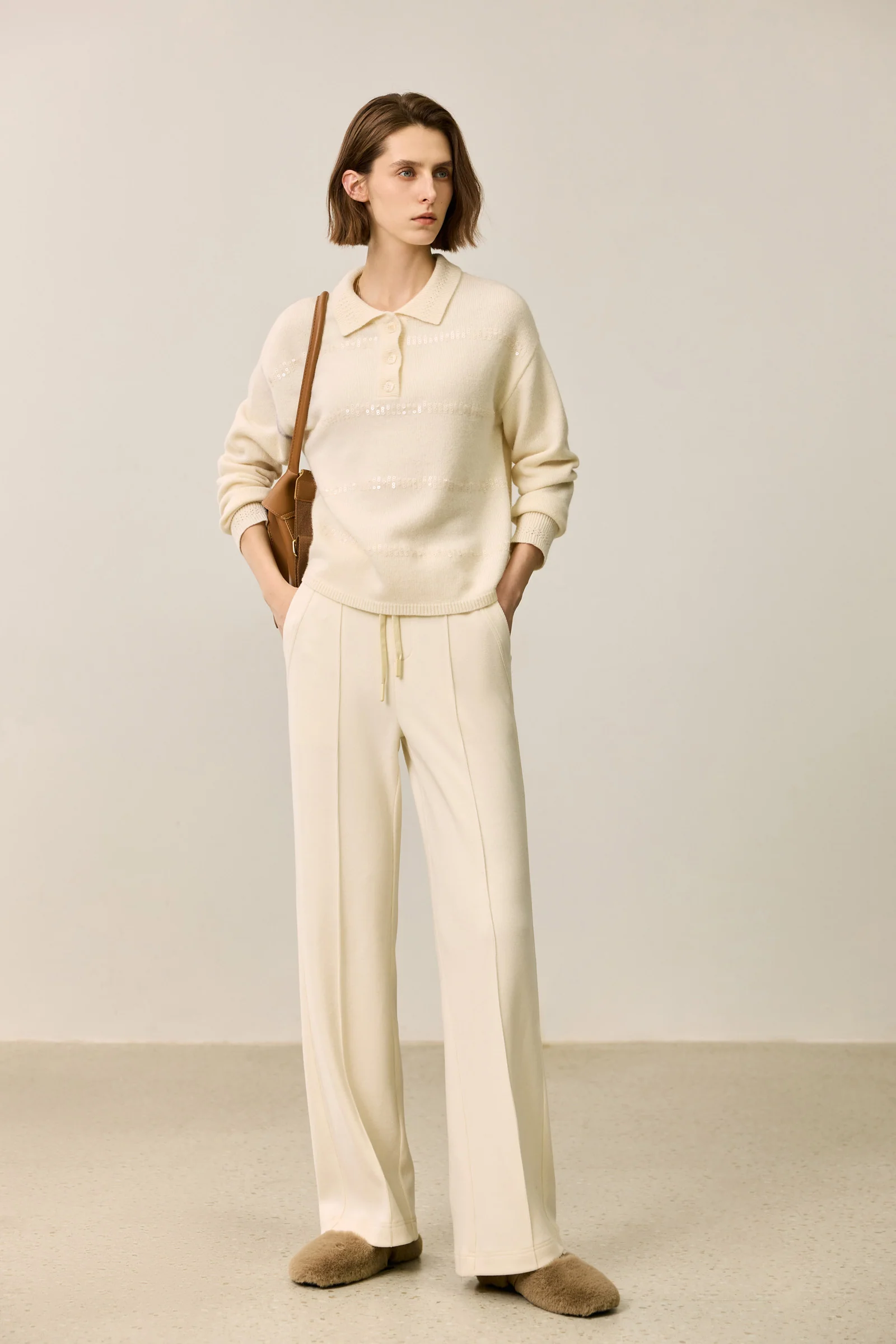 LILY Relaxed Drawstring Wide Leg Pants - Image 5