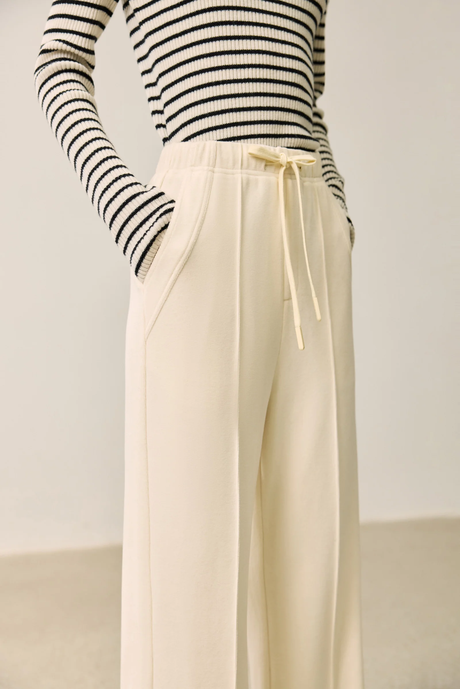 LILY Relaxed Drawstring Wide Leg Pants - Image 6