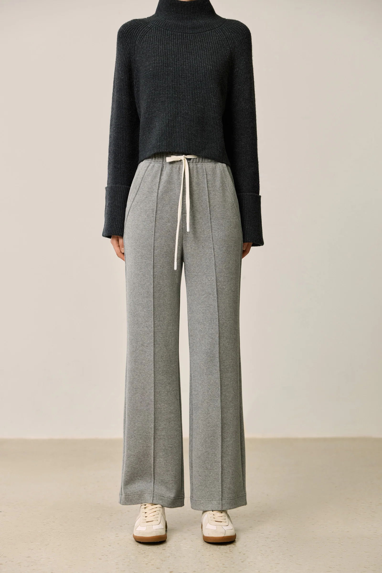 LILY Relaxed Drawstring Wide Leg Pants - Image 8
