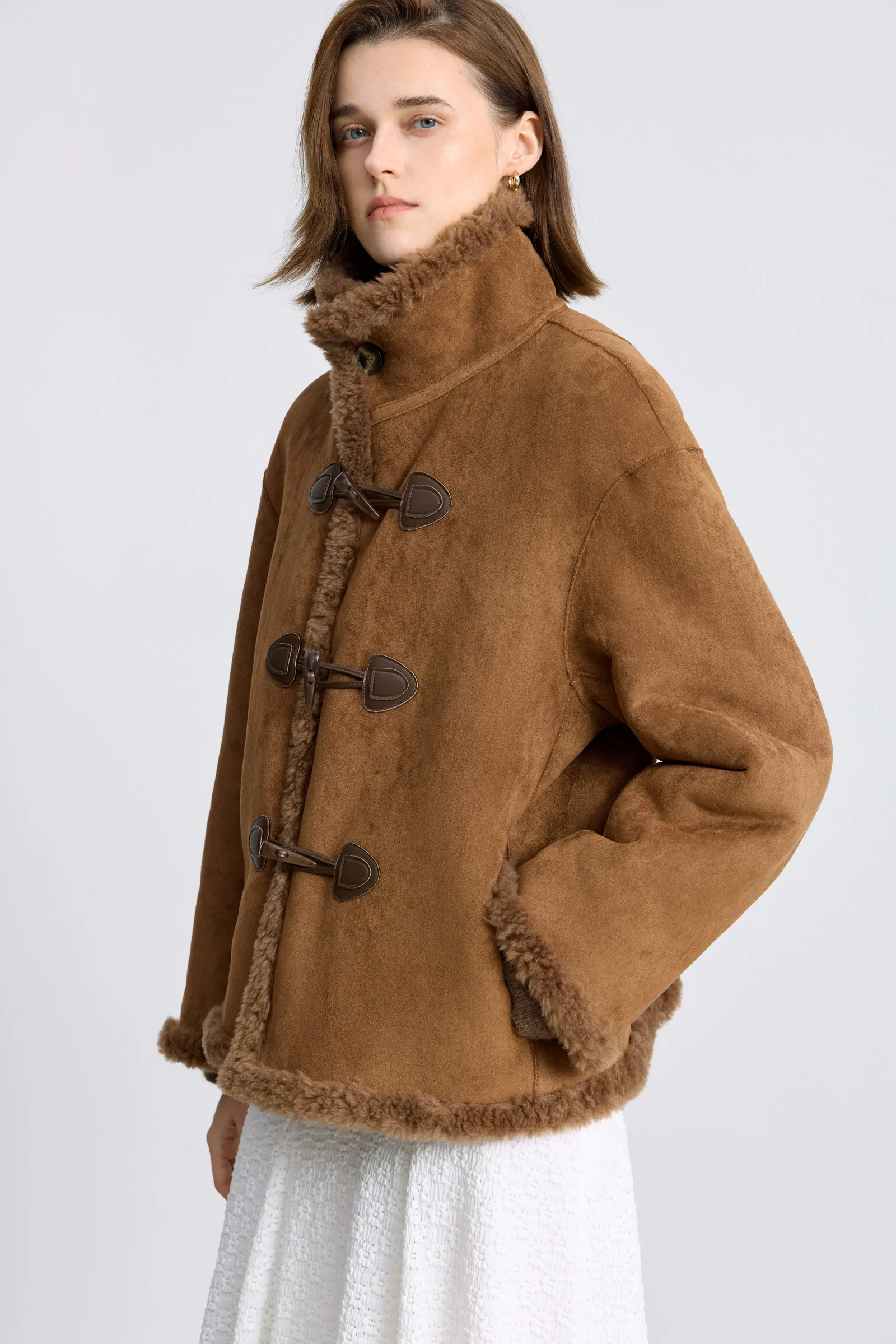 LILY Reversible Wool-Blend Fleece Jacket - Image 6
