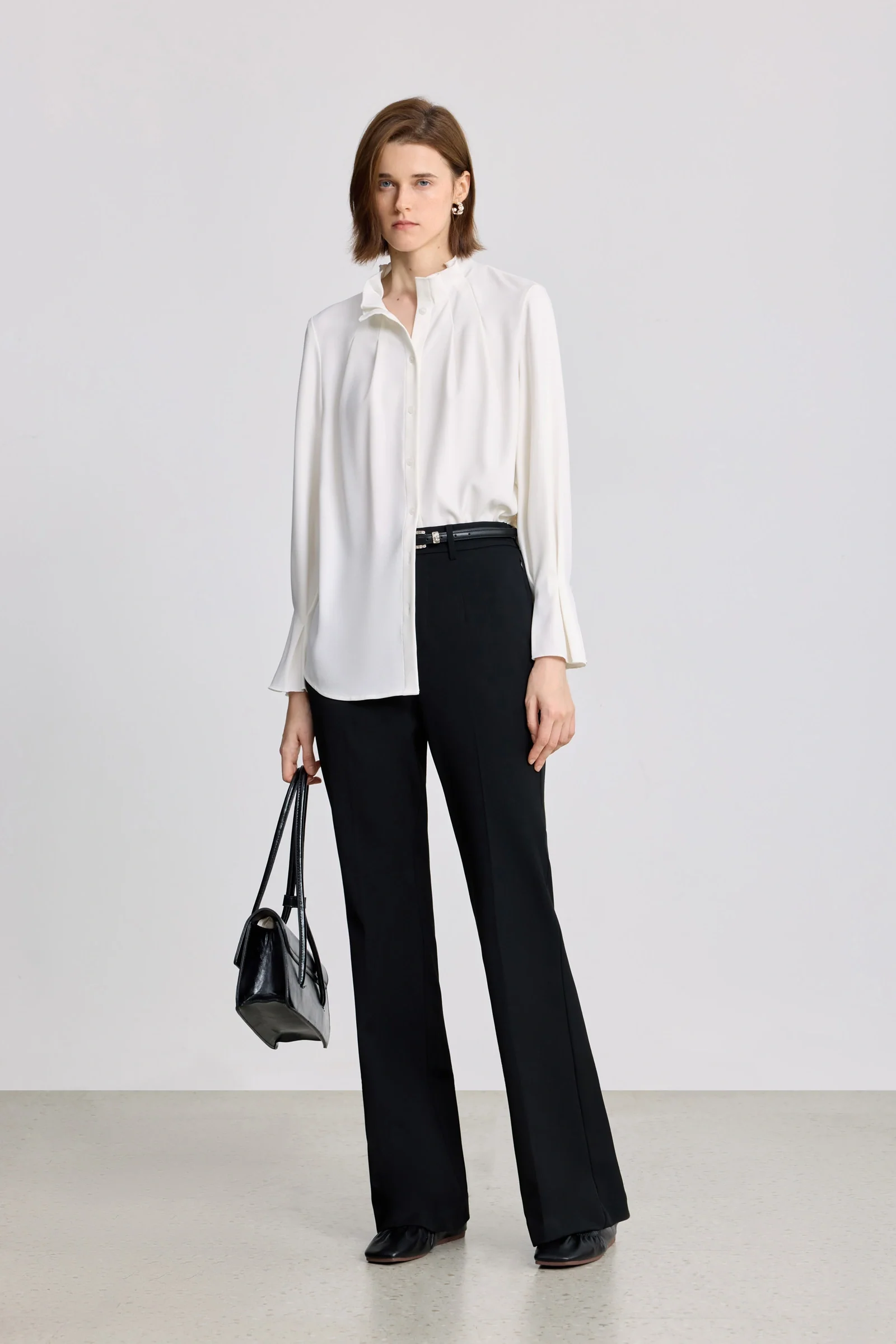 LILY Ruffled Mock Neck Blouse - Image 3